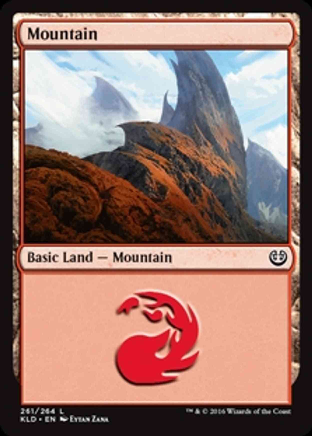 Mountain (261) magic card front