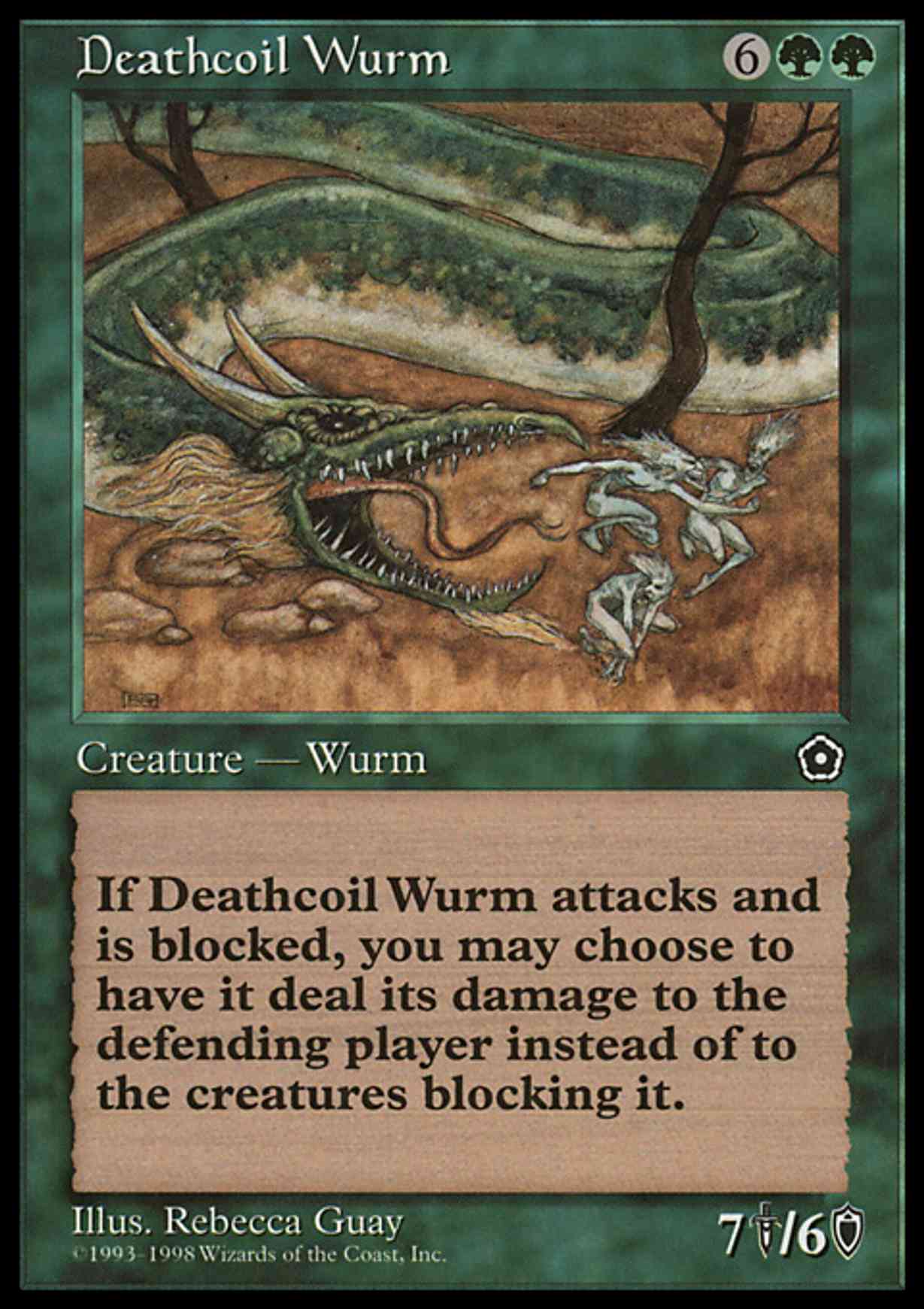 Deathcoil Wurm magic card front