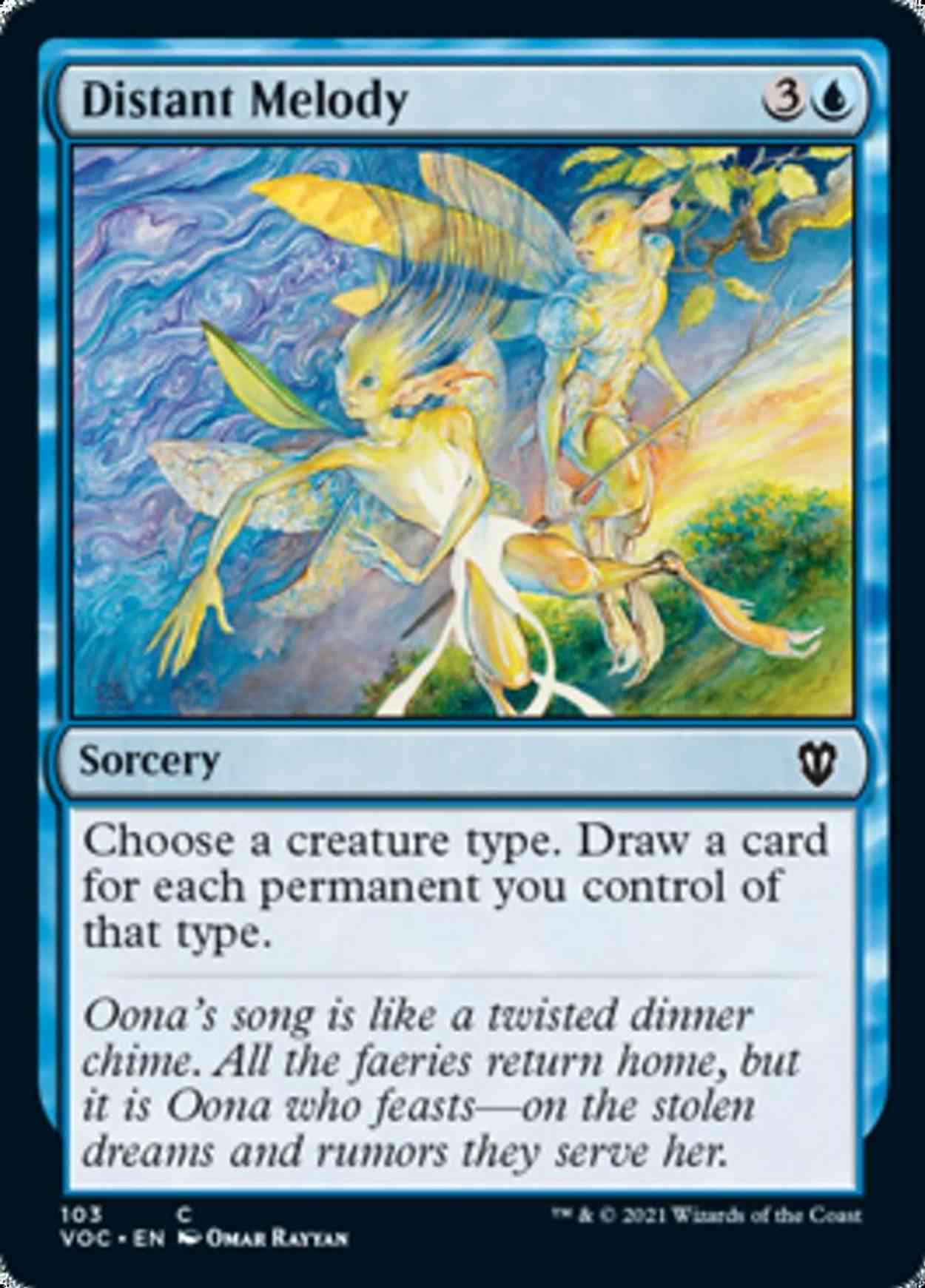 Distant Melody magic card front