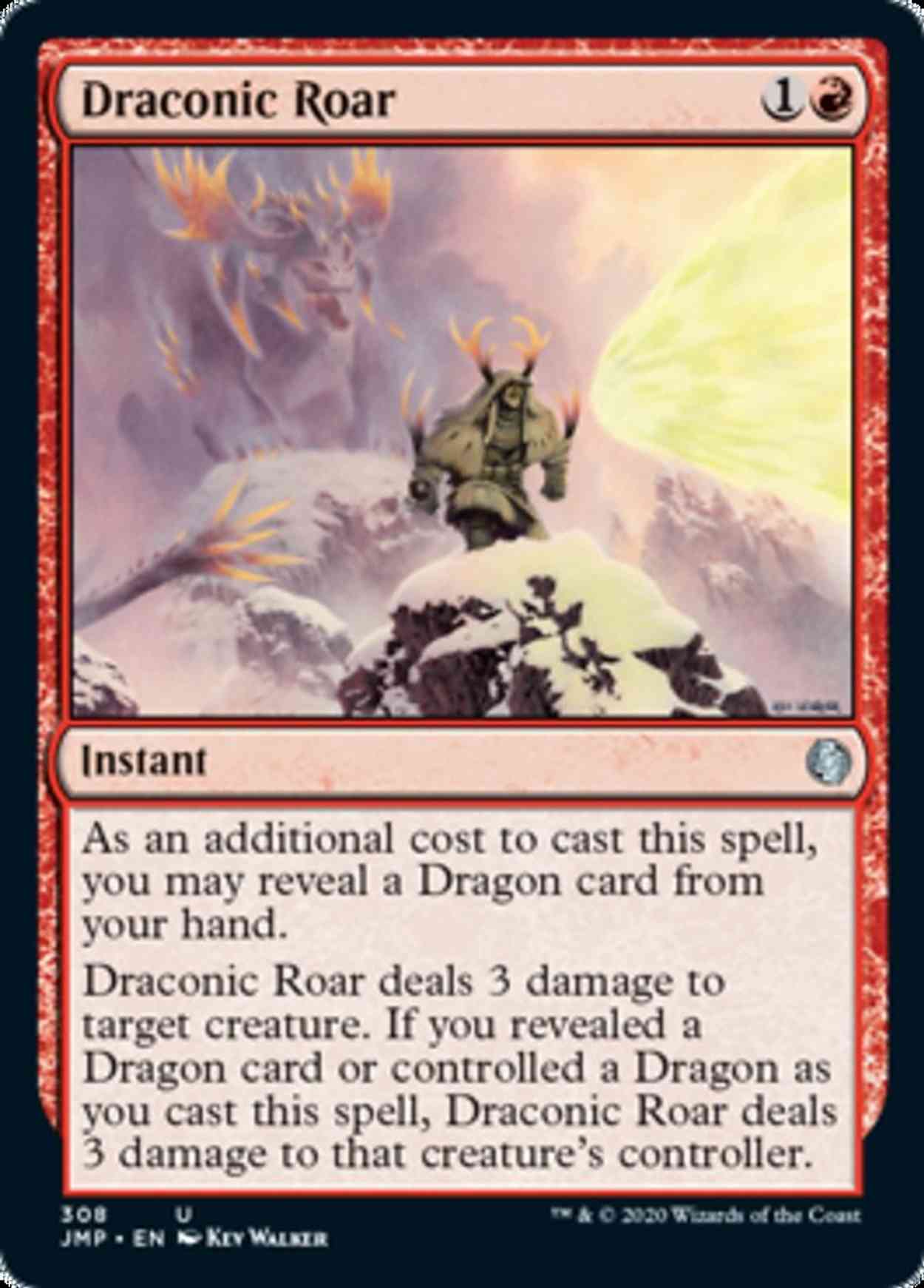 Draconic Roar magic card front