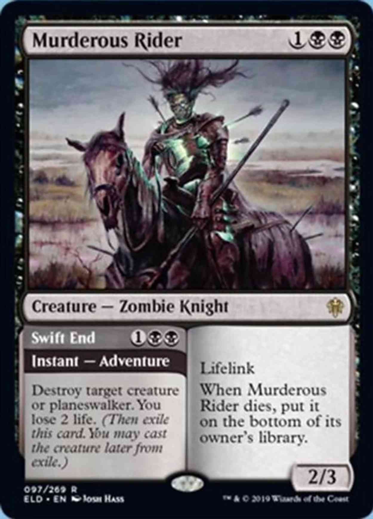 Murderous Rider magic card front