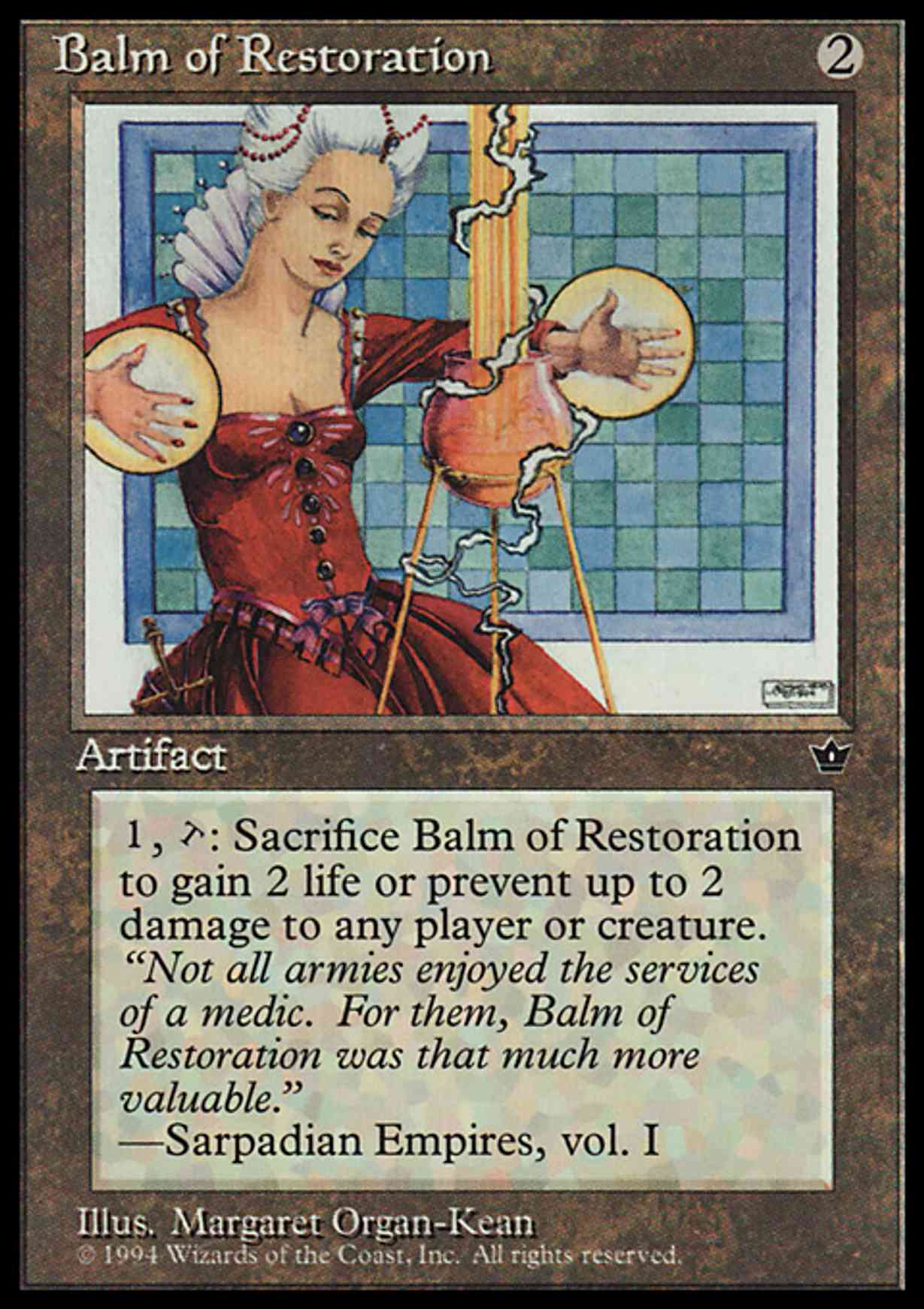 Balm of Restoration magic card front