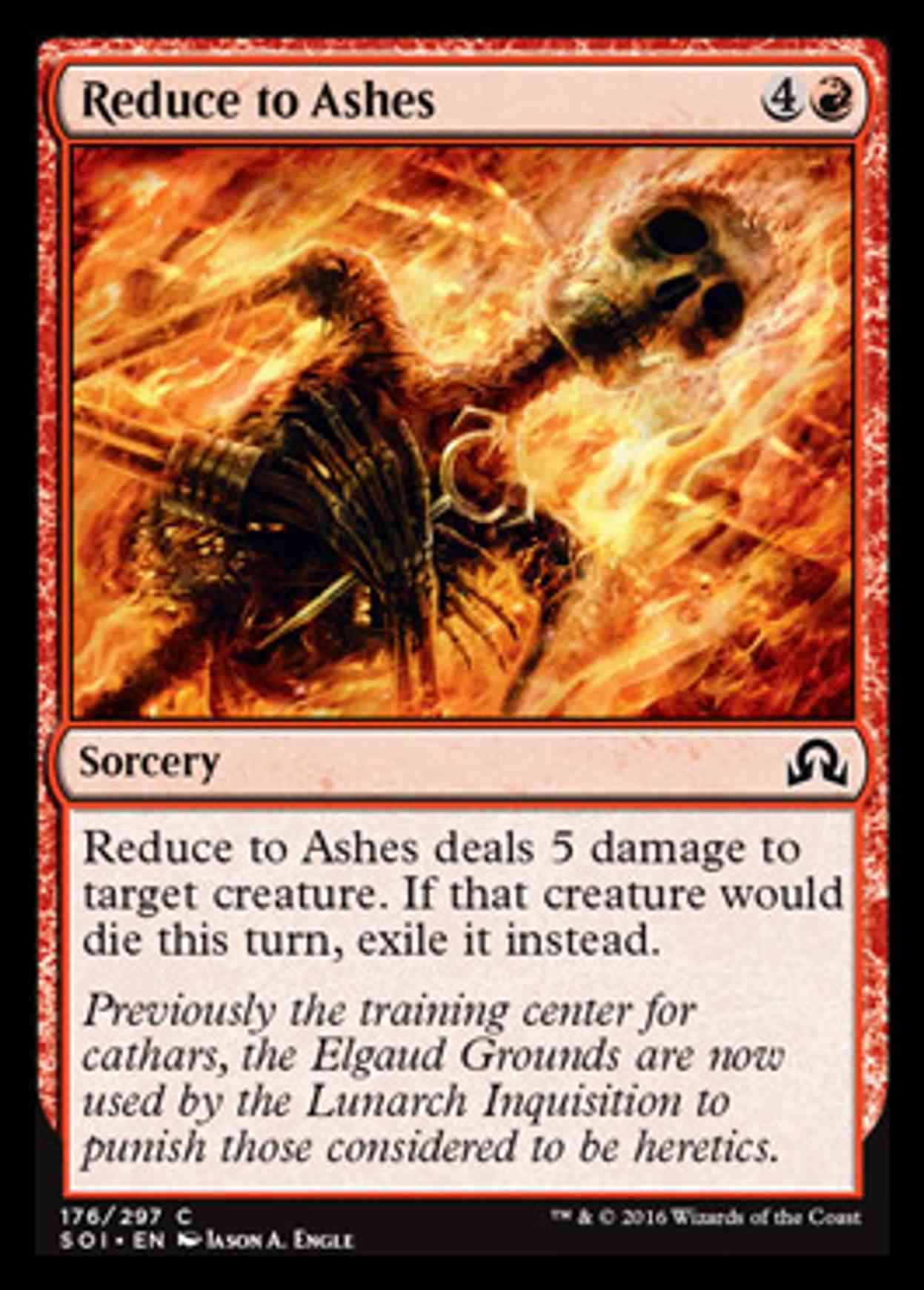 Reduce to Ashes magic card front