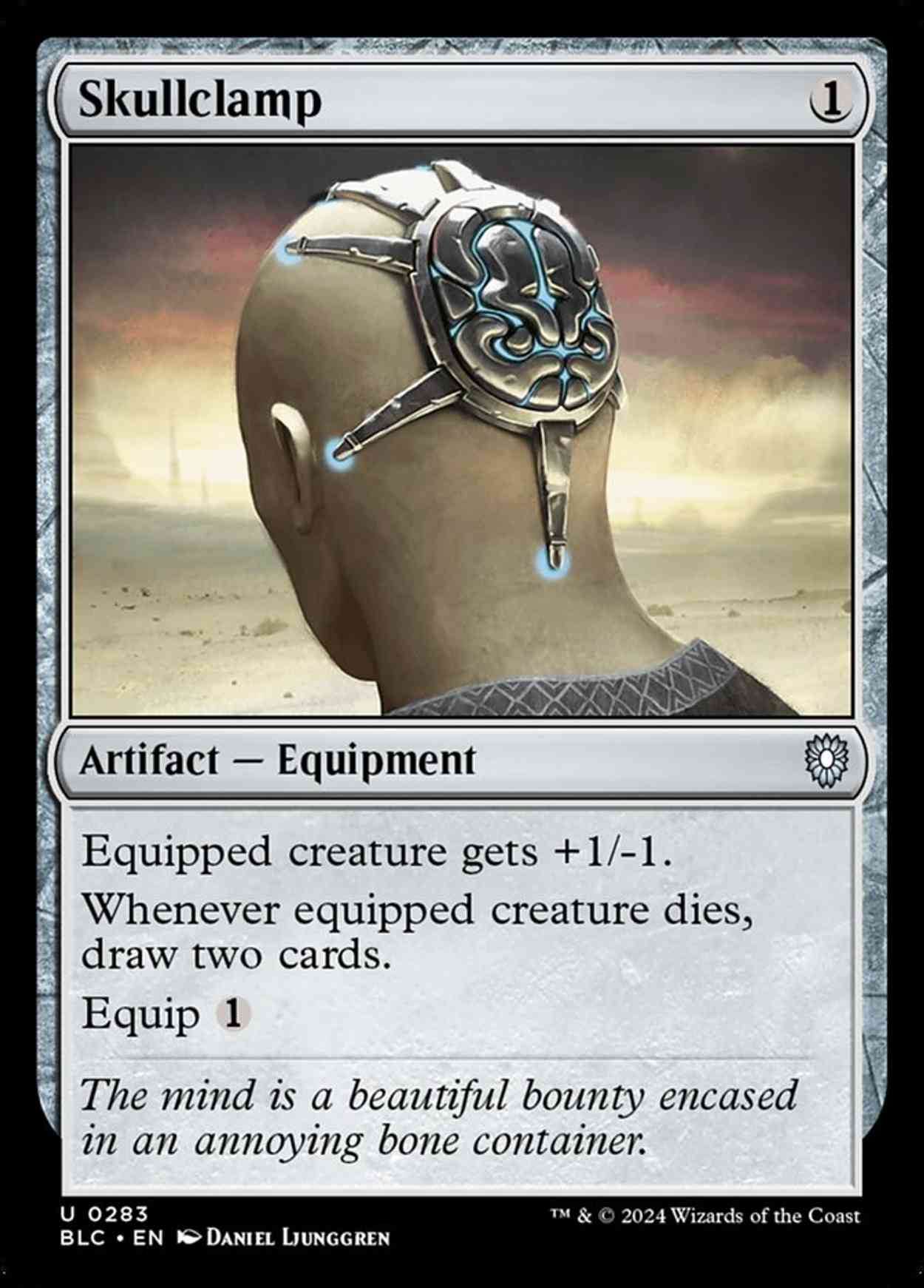 Skullclamp magic card front