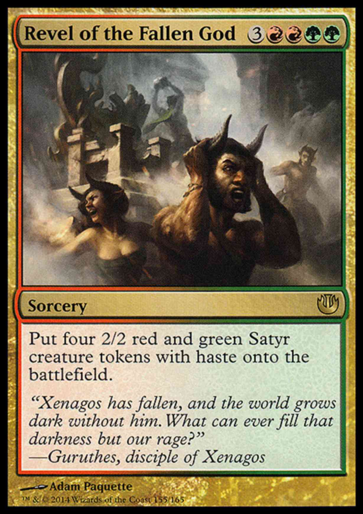 Revel of the Fallen God magic card front