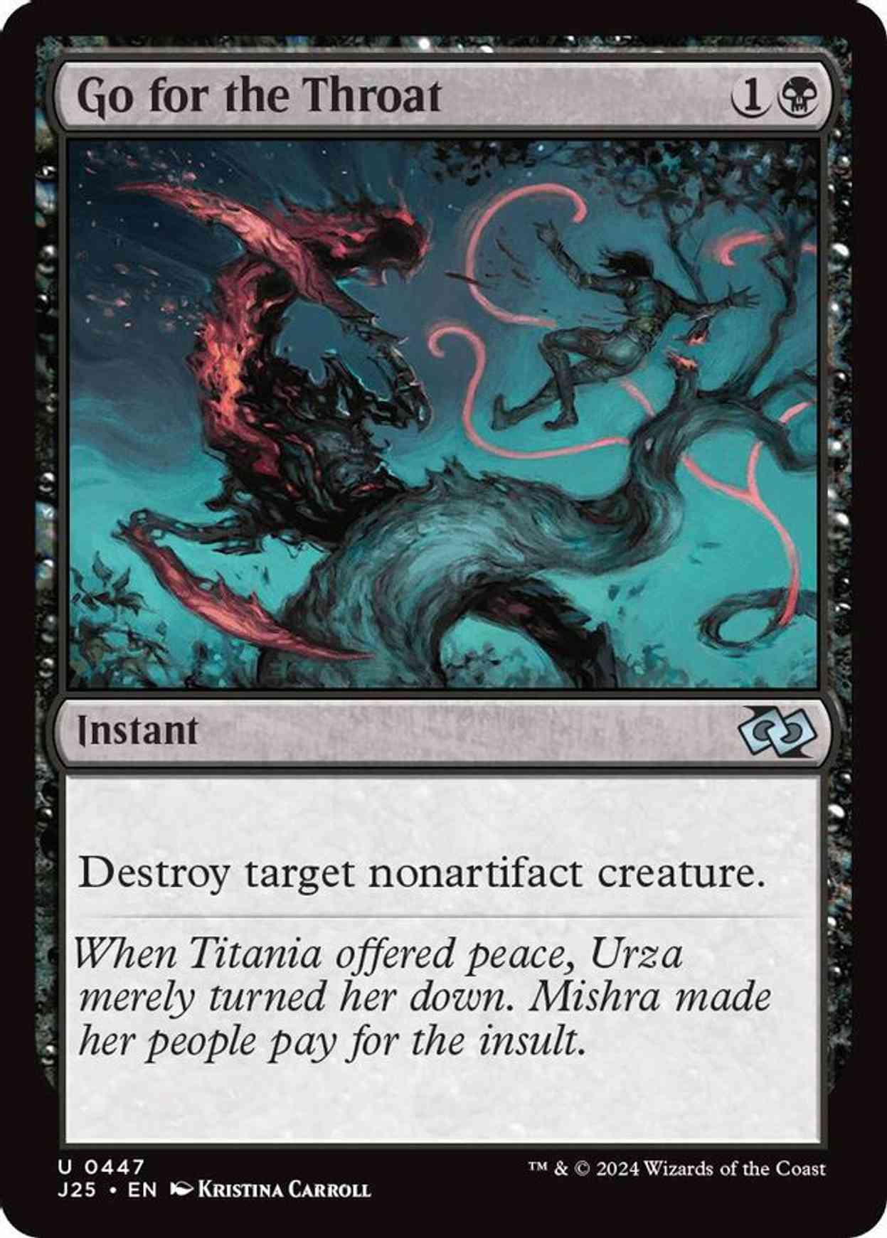 Go for the Throat magic card front