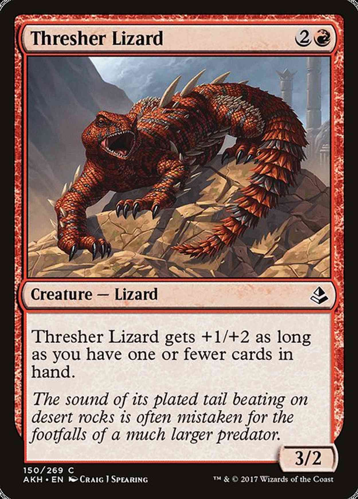 Thresher Lizard magic card front