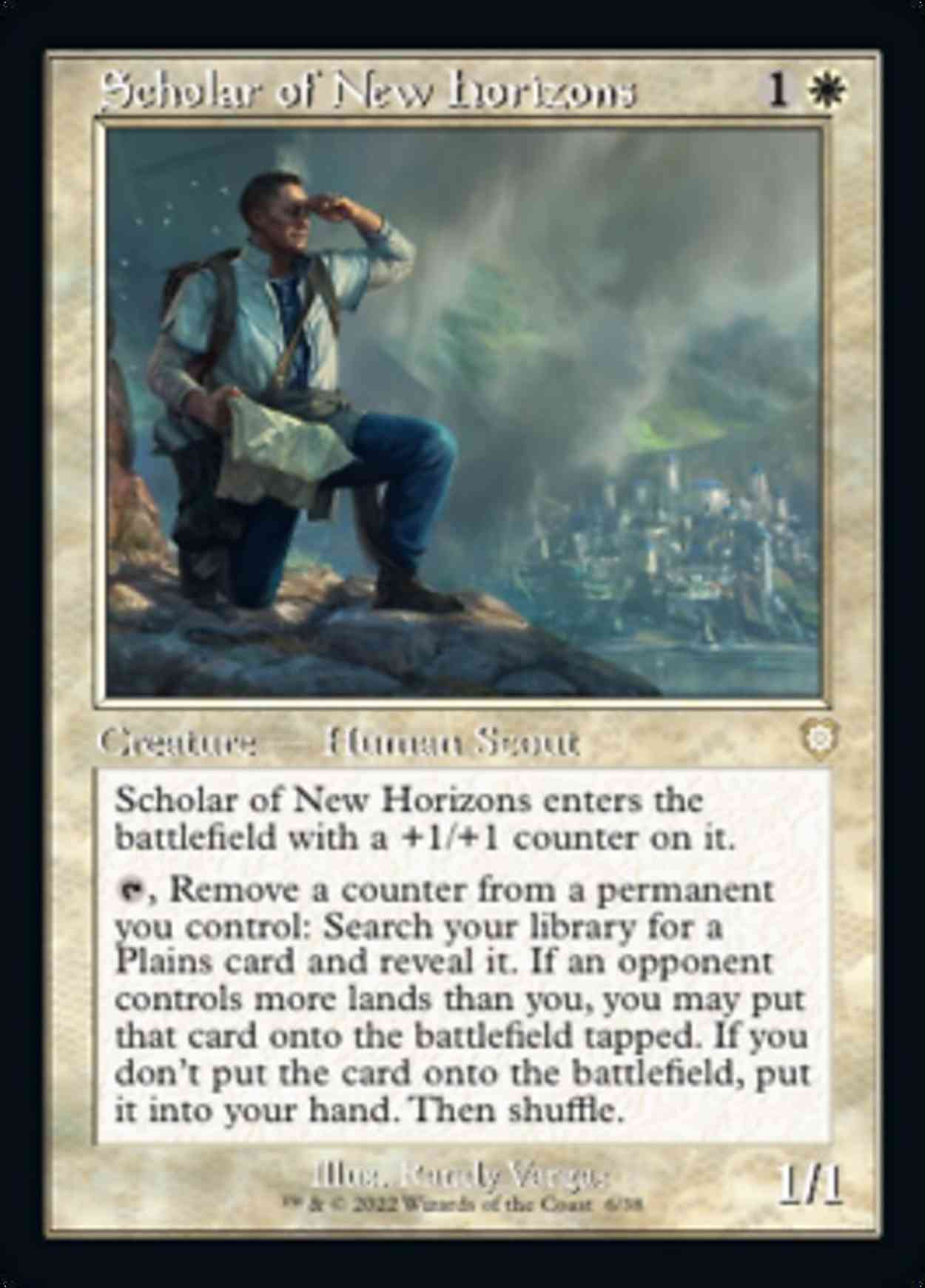 Scholar of New Horizons magic card front