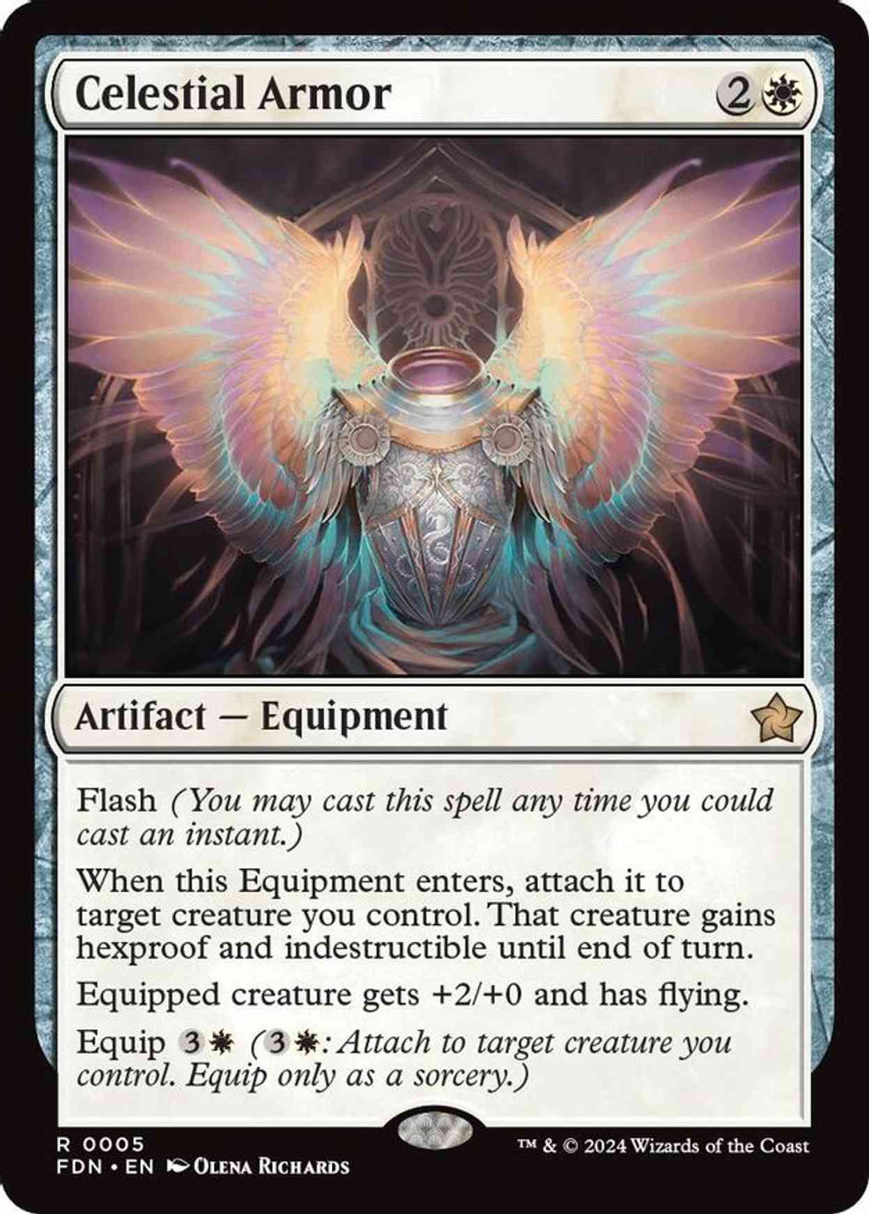 Celestial Armor magic card front