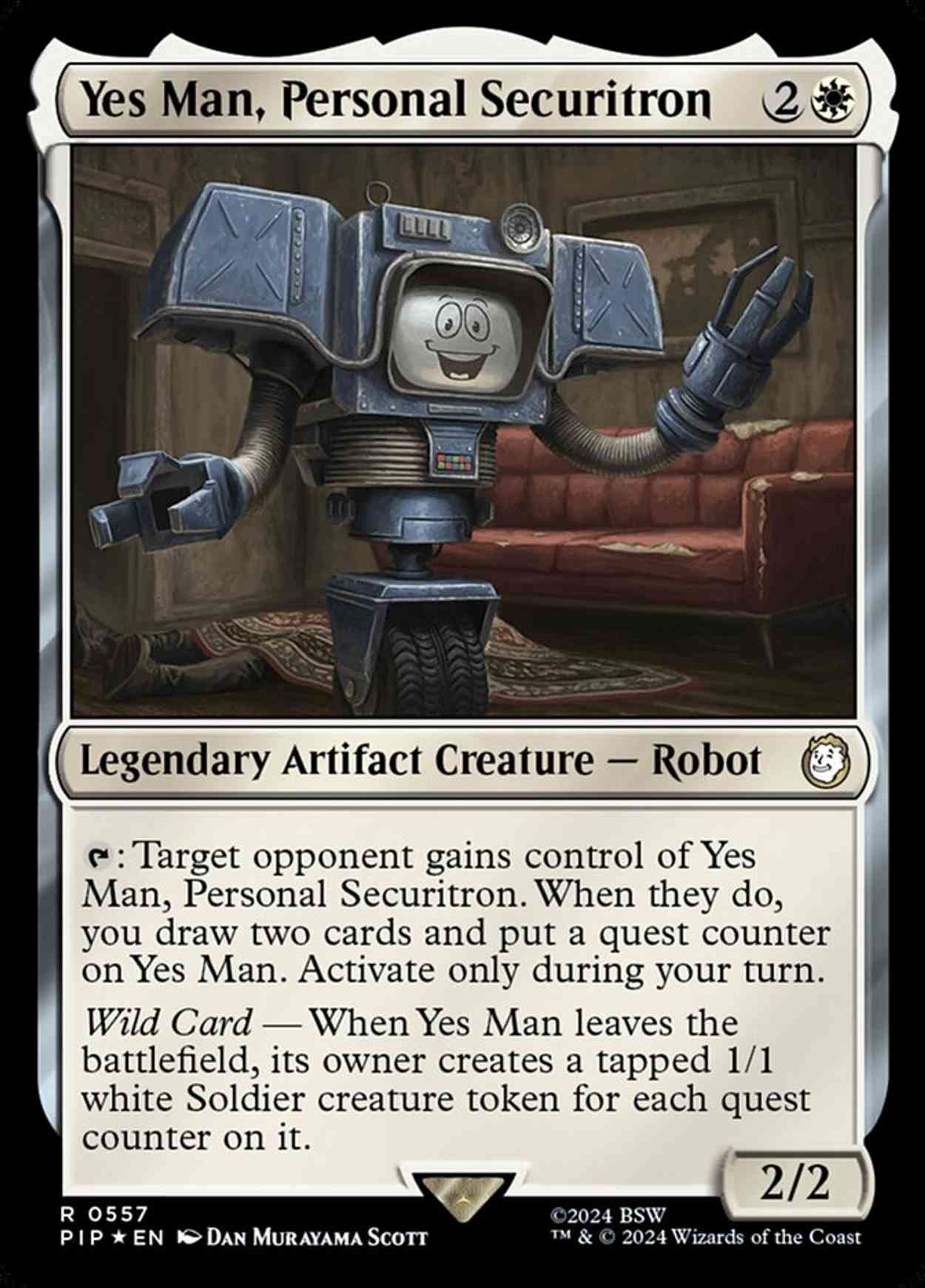 Yes Man, Personal Securitron (Surge Foil) magic card front