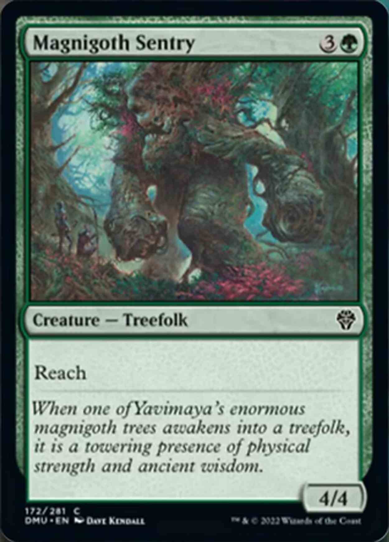 Magnigoth Sentry magic card front