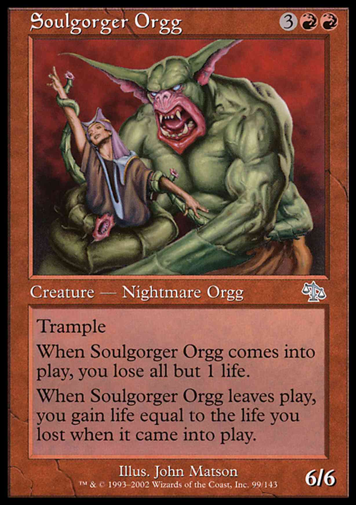 Soulgorger Orgg magic card front