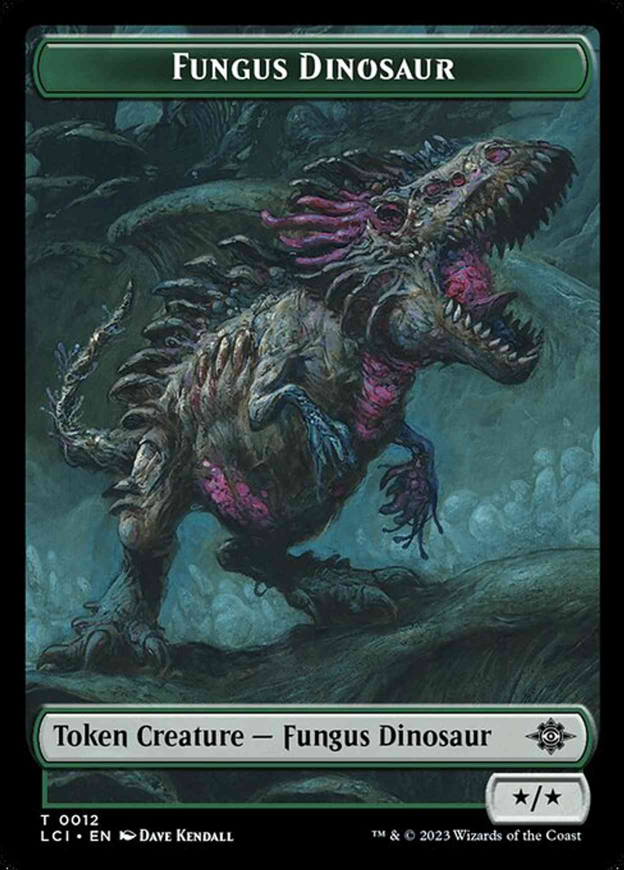 Fungus Dinosaur // Skeleton Pirate Double-Sided Token magic card front