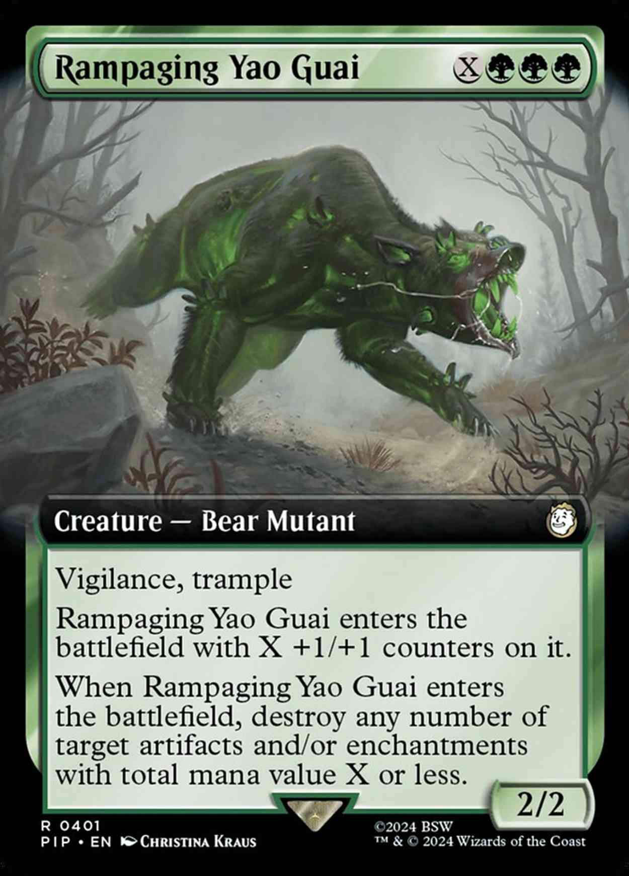 Rampaging Yao Guai (Extended Art) magic card front