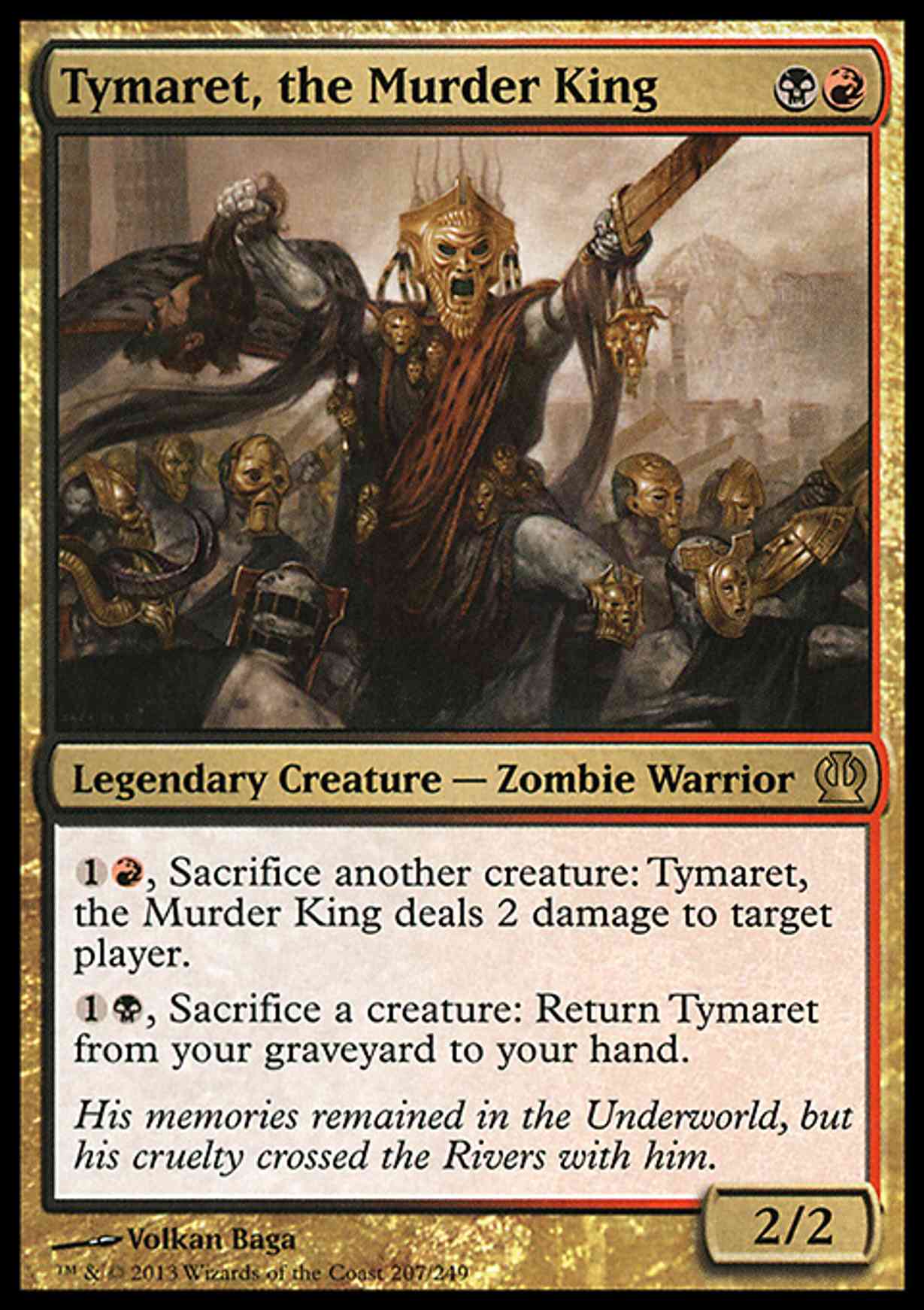 Tymaret, the Murder King magic card front