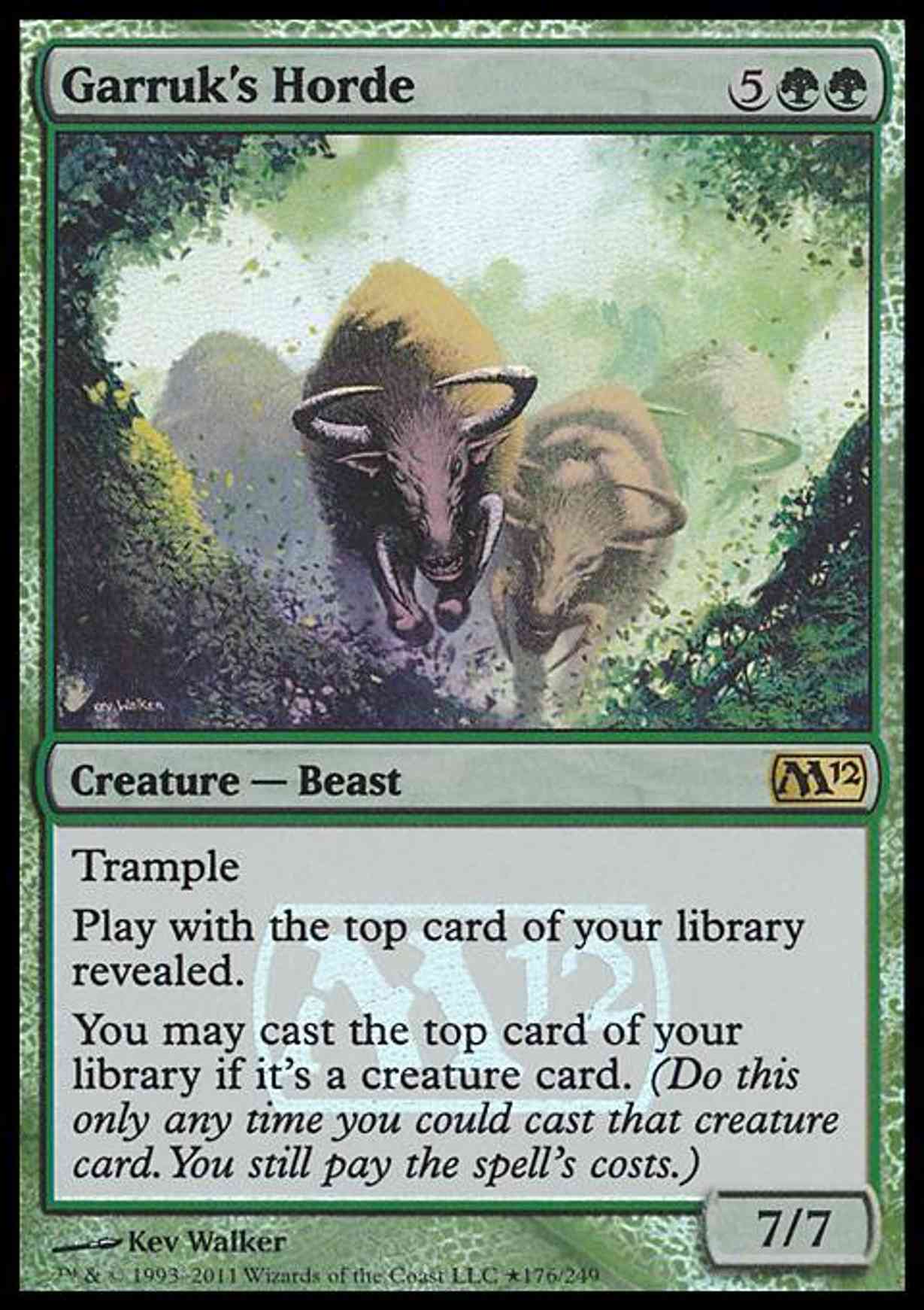 Garruk's Horde magic card front