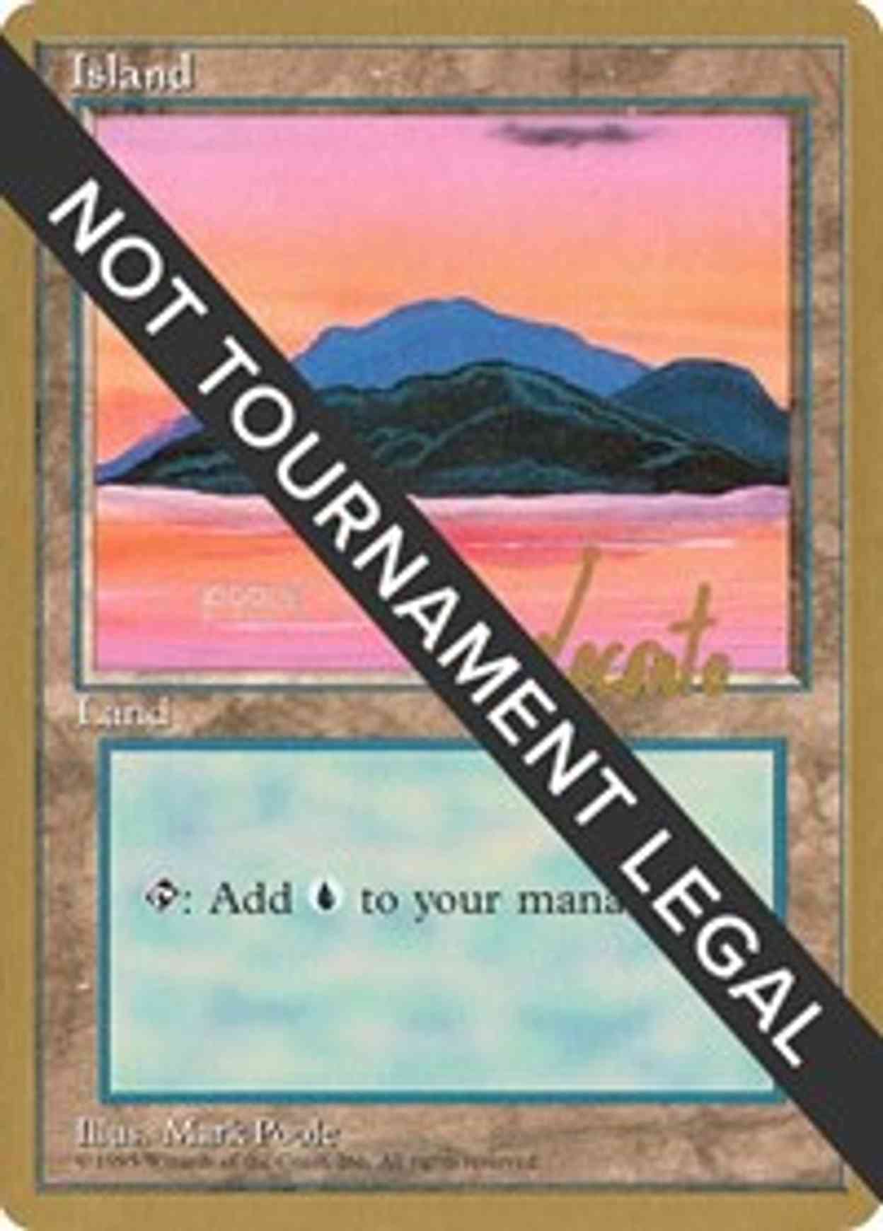 Island (C) - 1996 Michael Loconto (4ED) magic card front