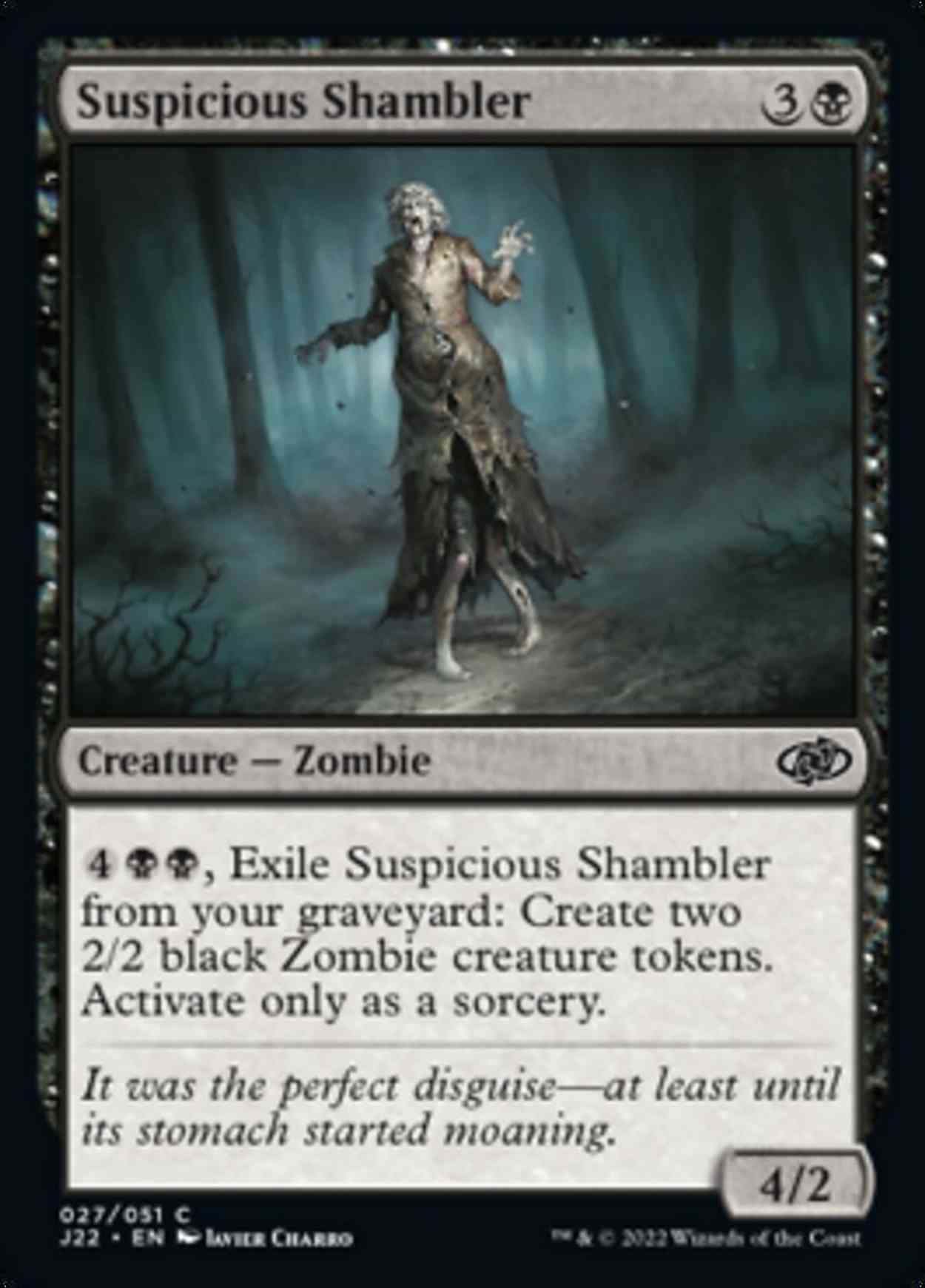 Suspicious Shambler magic card front