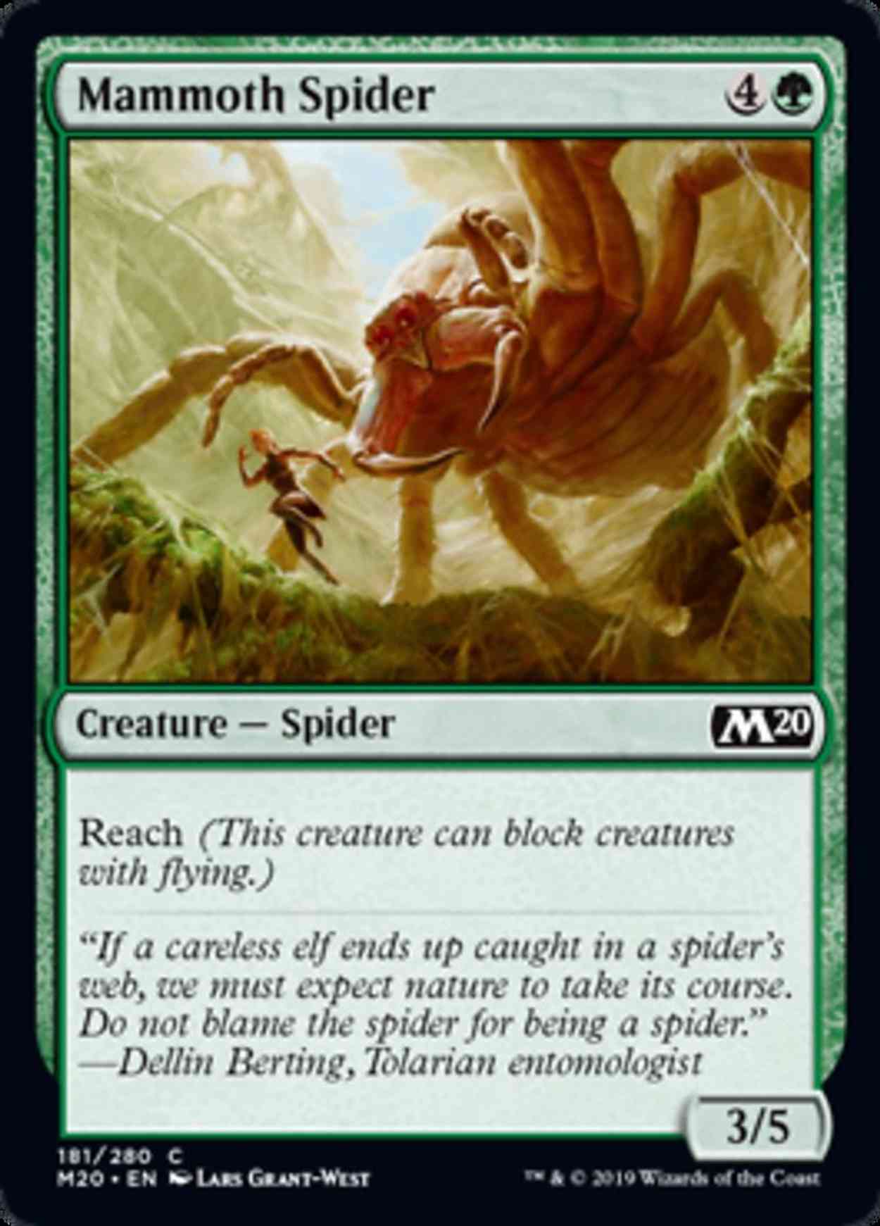 Mammoth Spider magic card front