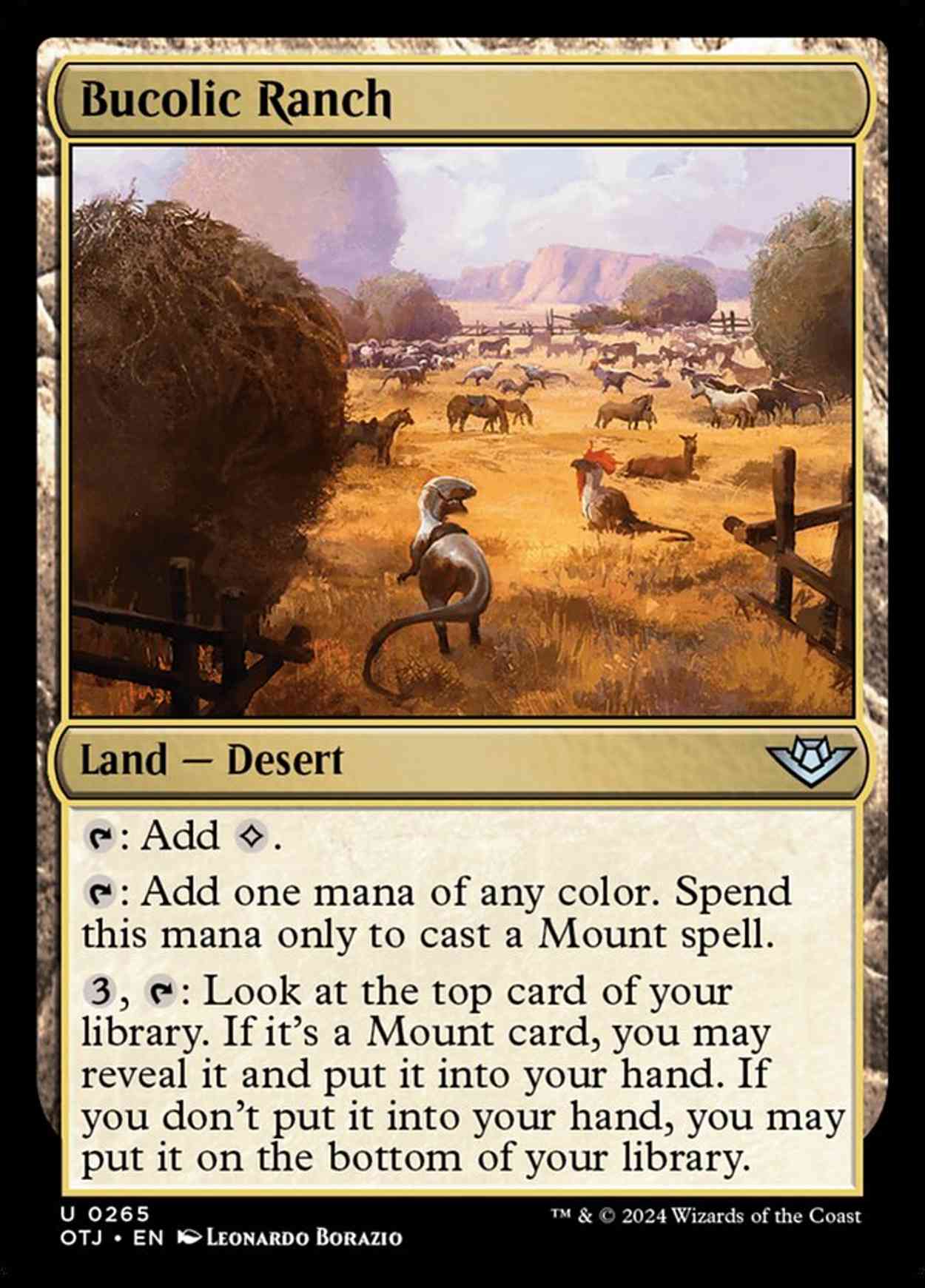 Bucolic Ranch magic card front