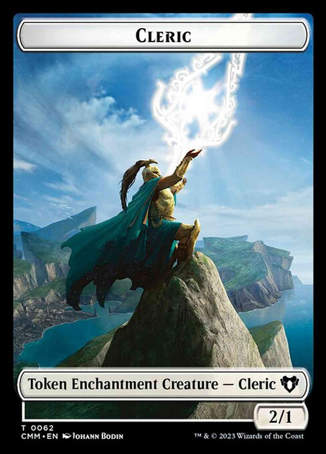 Cleric // Cat Beast Double-Sided Token magic card front