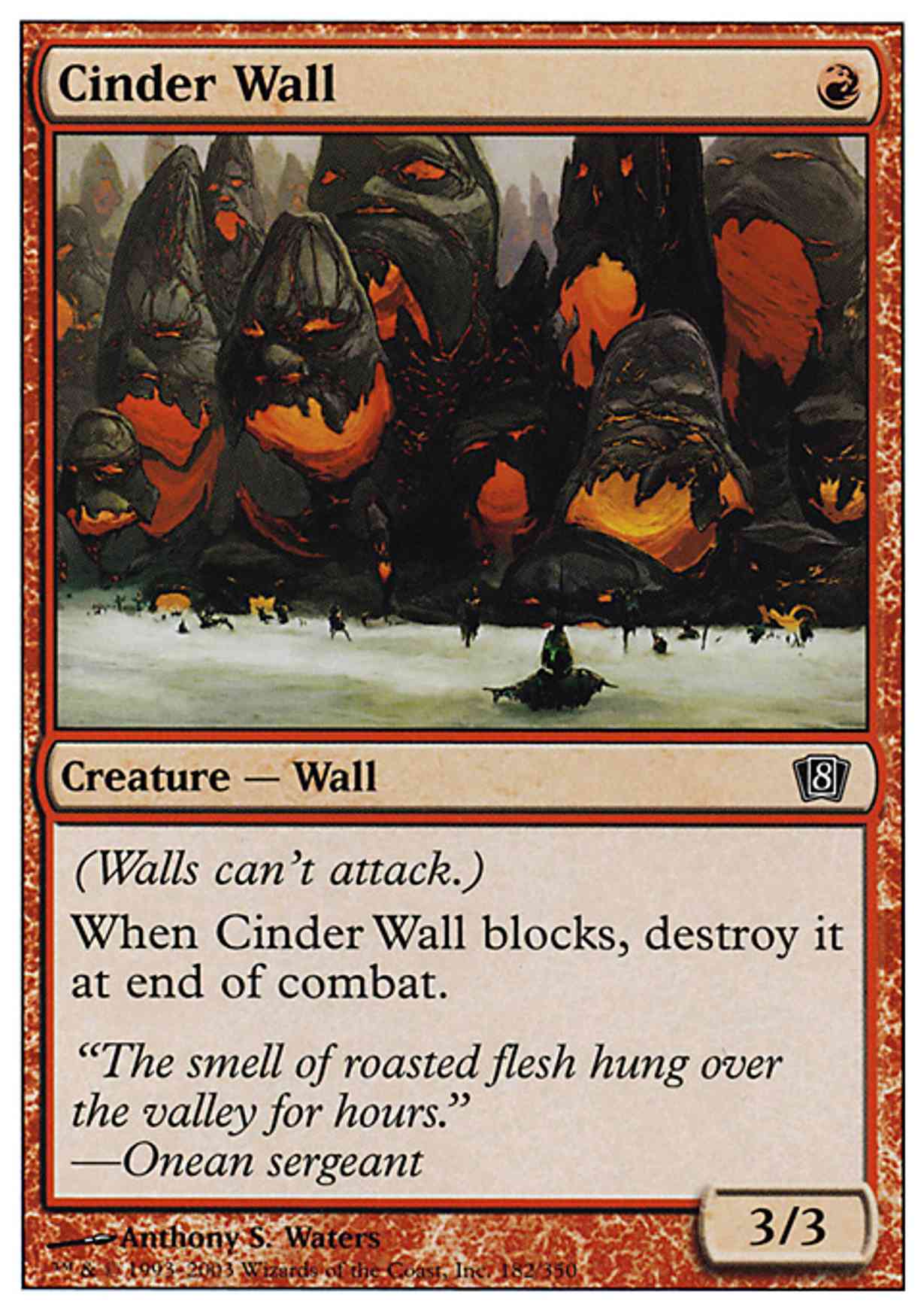 Cinder Wall magic card front