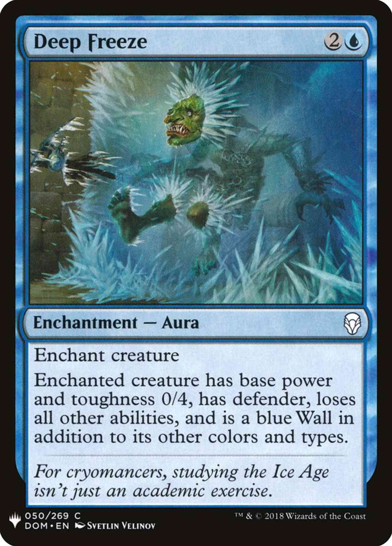 Deep Freeze magic card front