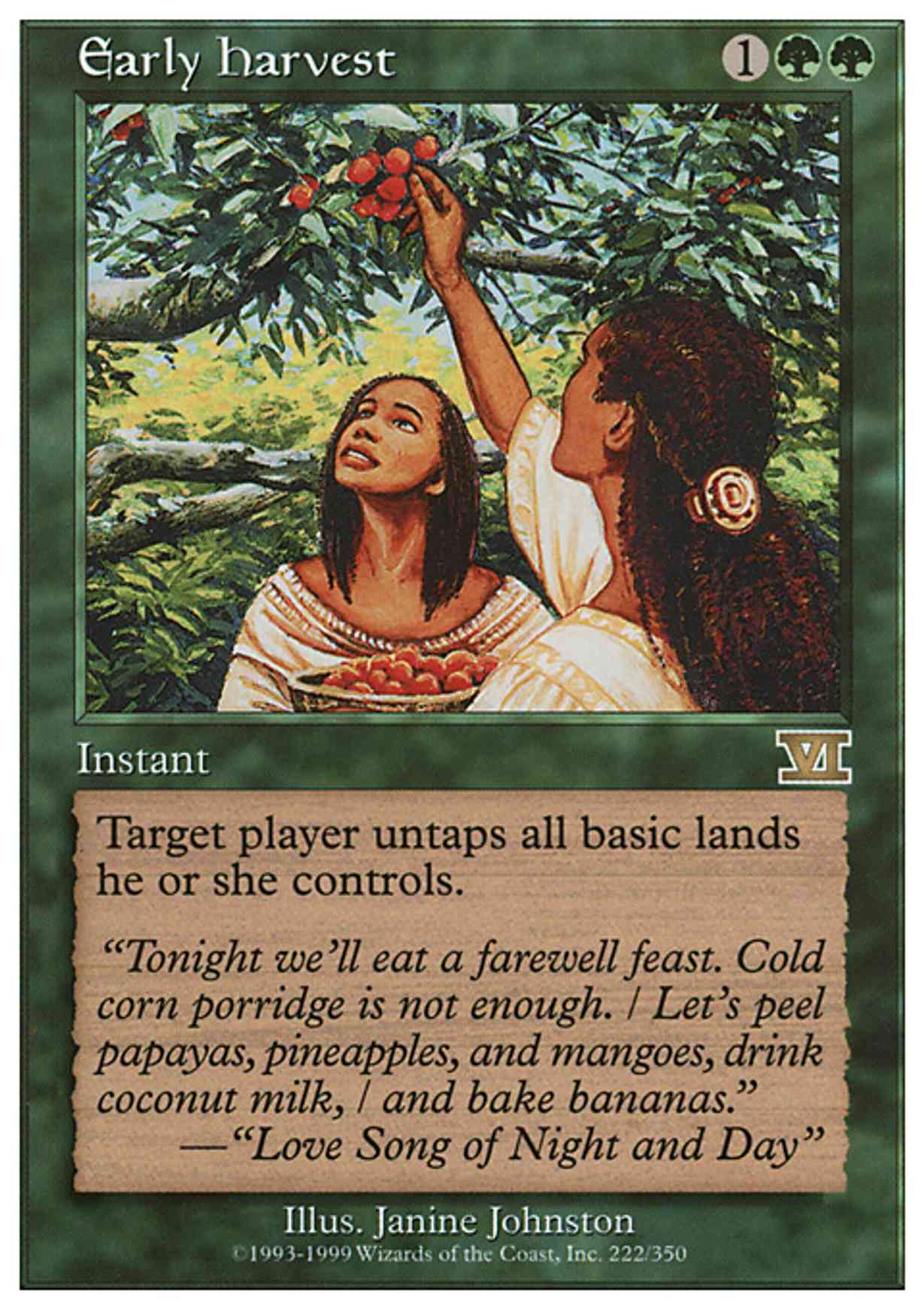 Early Harvest magic card front