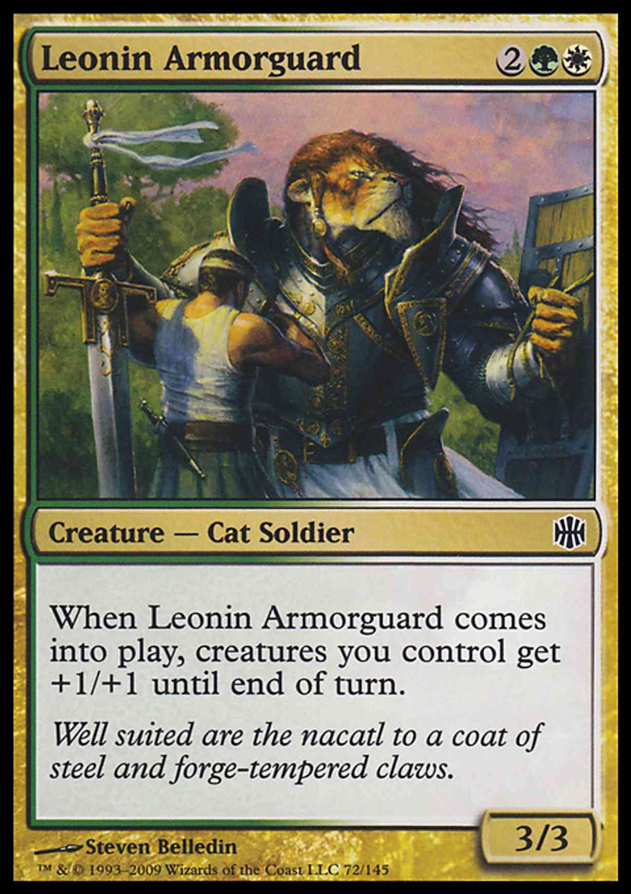 Leonin Armorguard magic card front