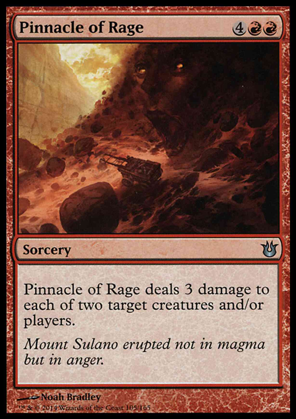 Pinnacle of Rage magic card front