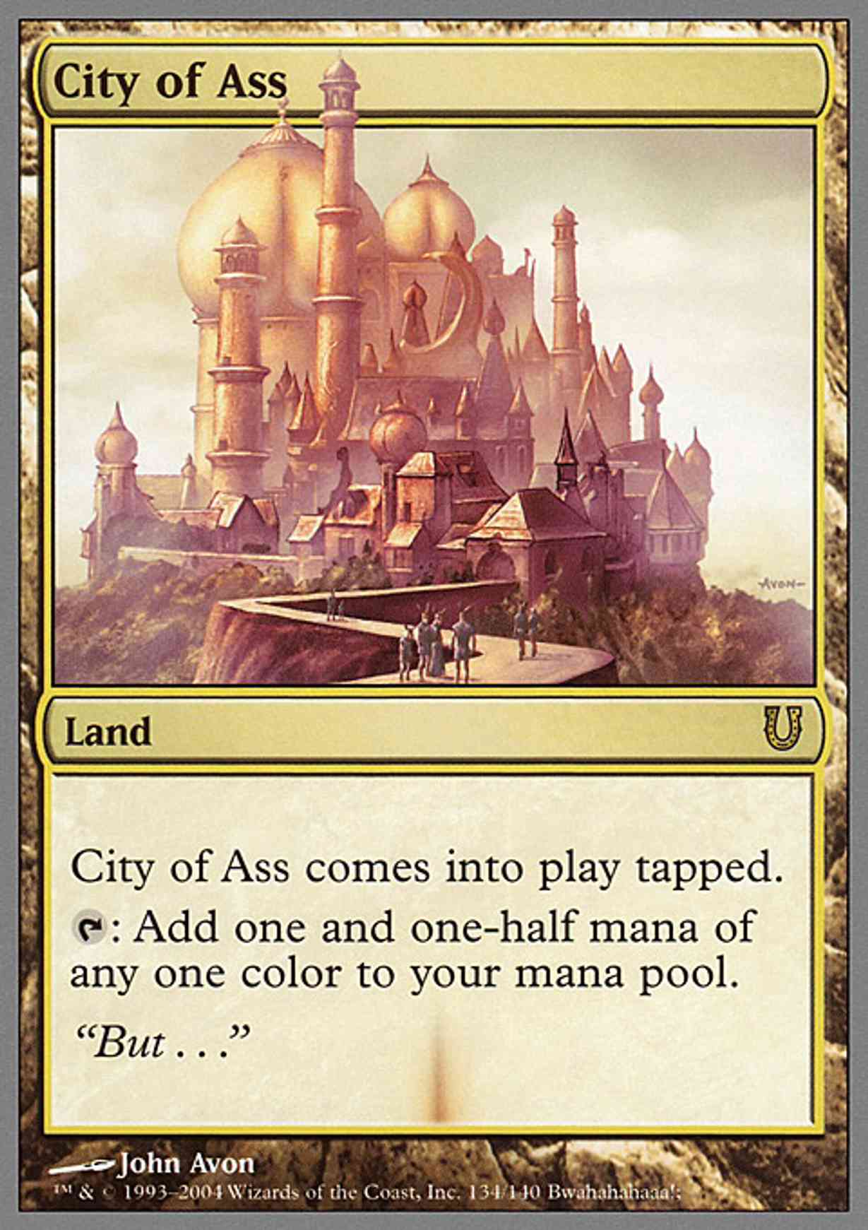 City of Ass magic card front