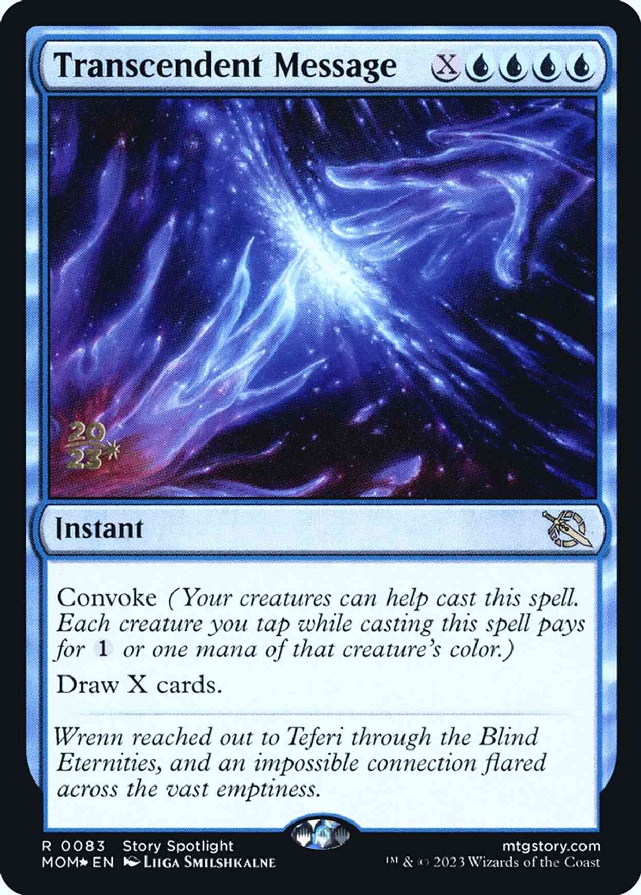 Transcendent Message magic card front