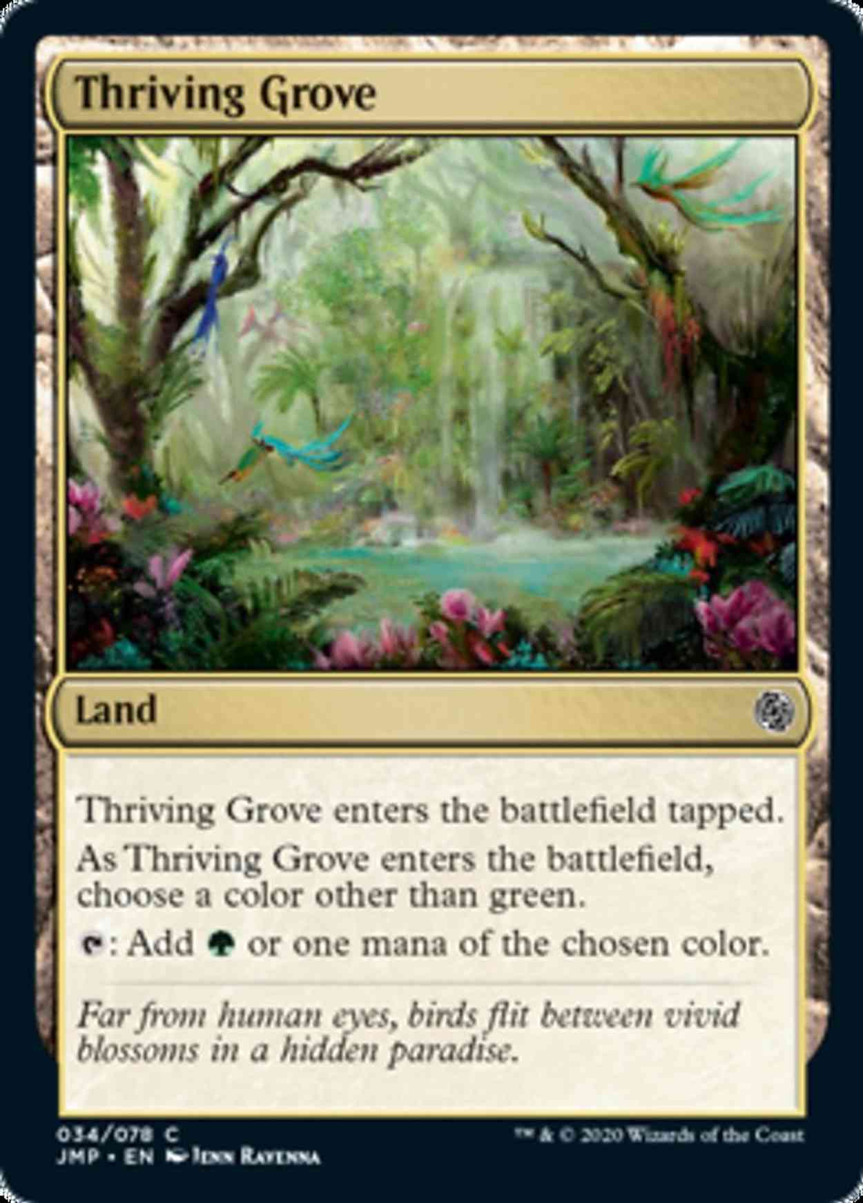 Thriving Grove magic card front