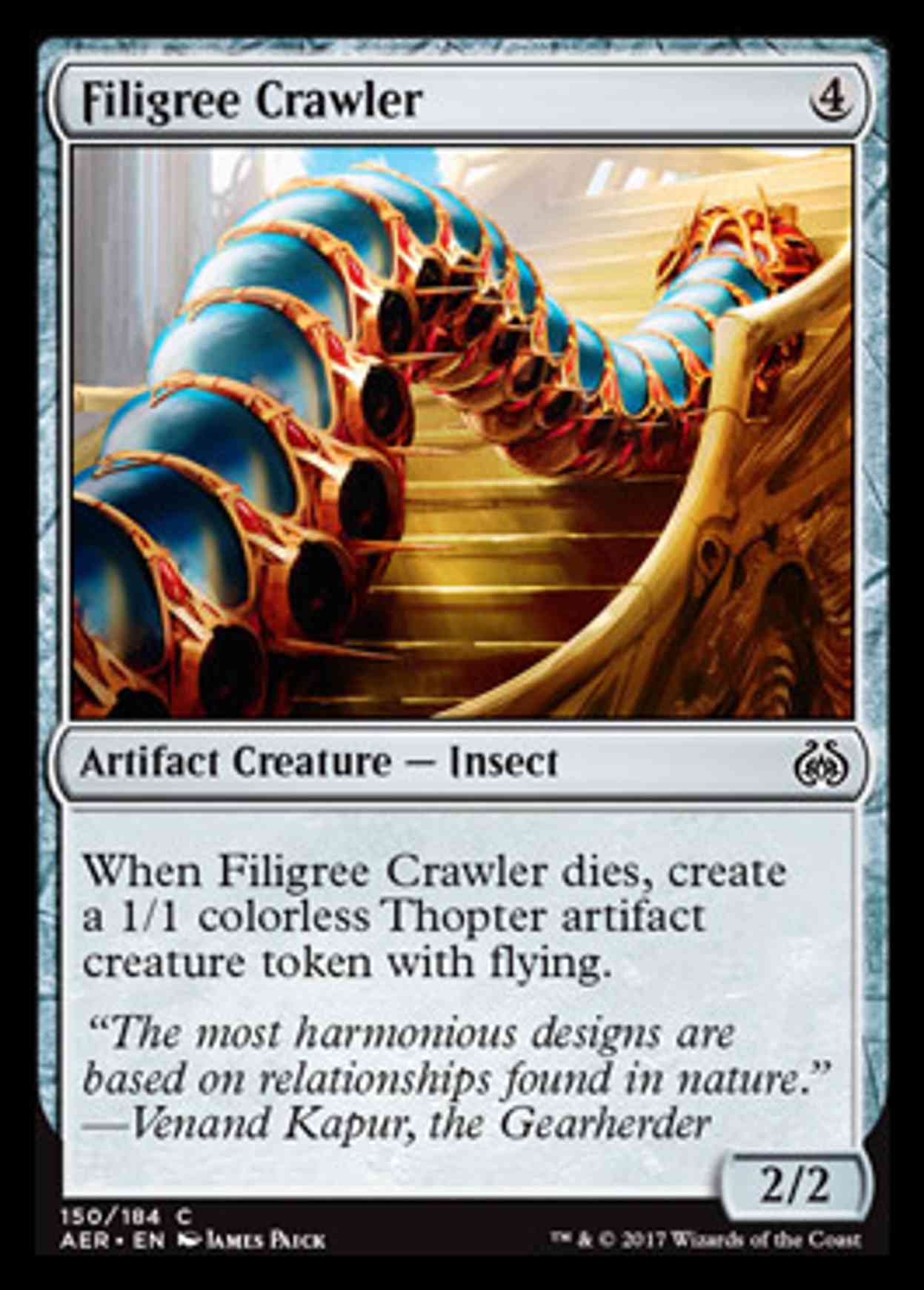 Filigree Crawler magic card front