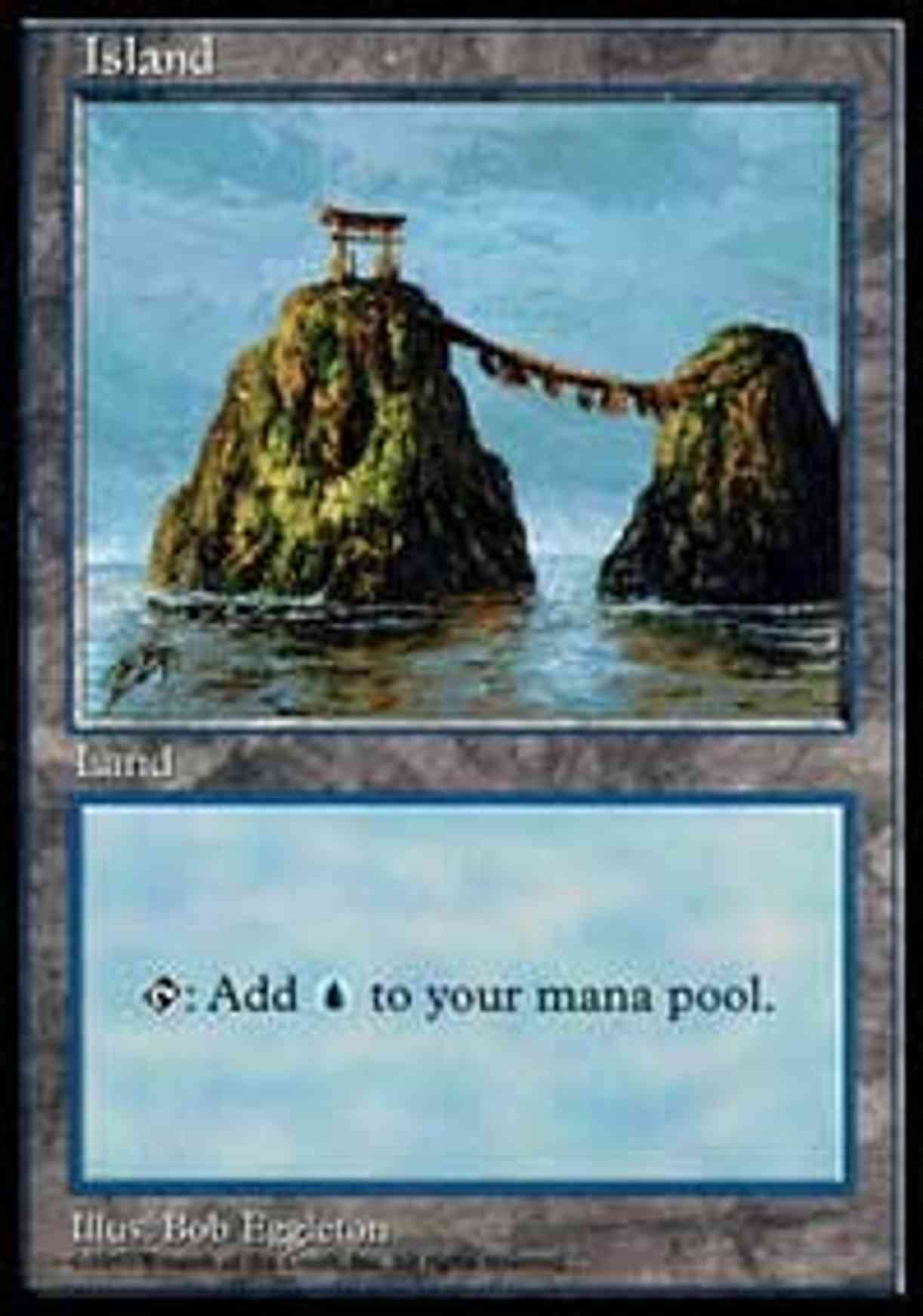Island - Blue Pack (Eggleton) magic card front