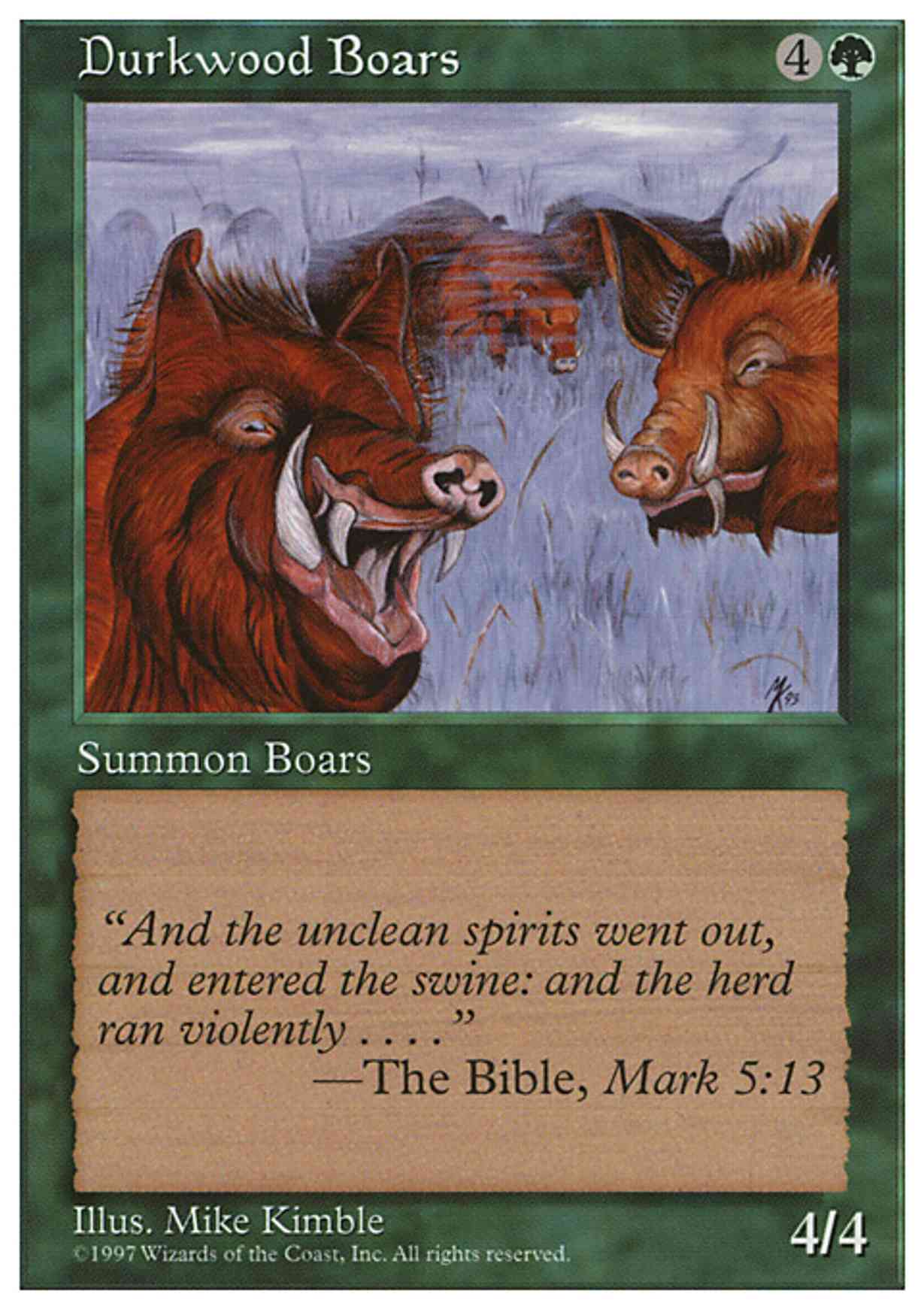 Durkwood Boars magic card front
