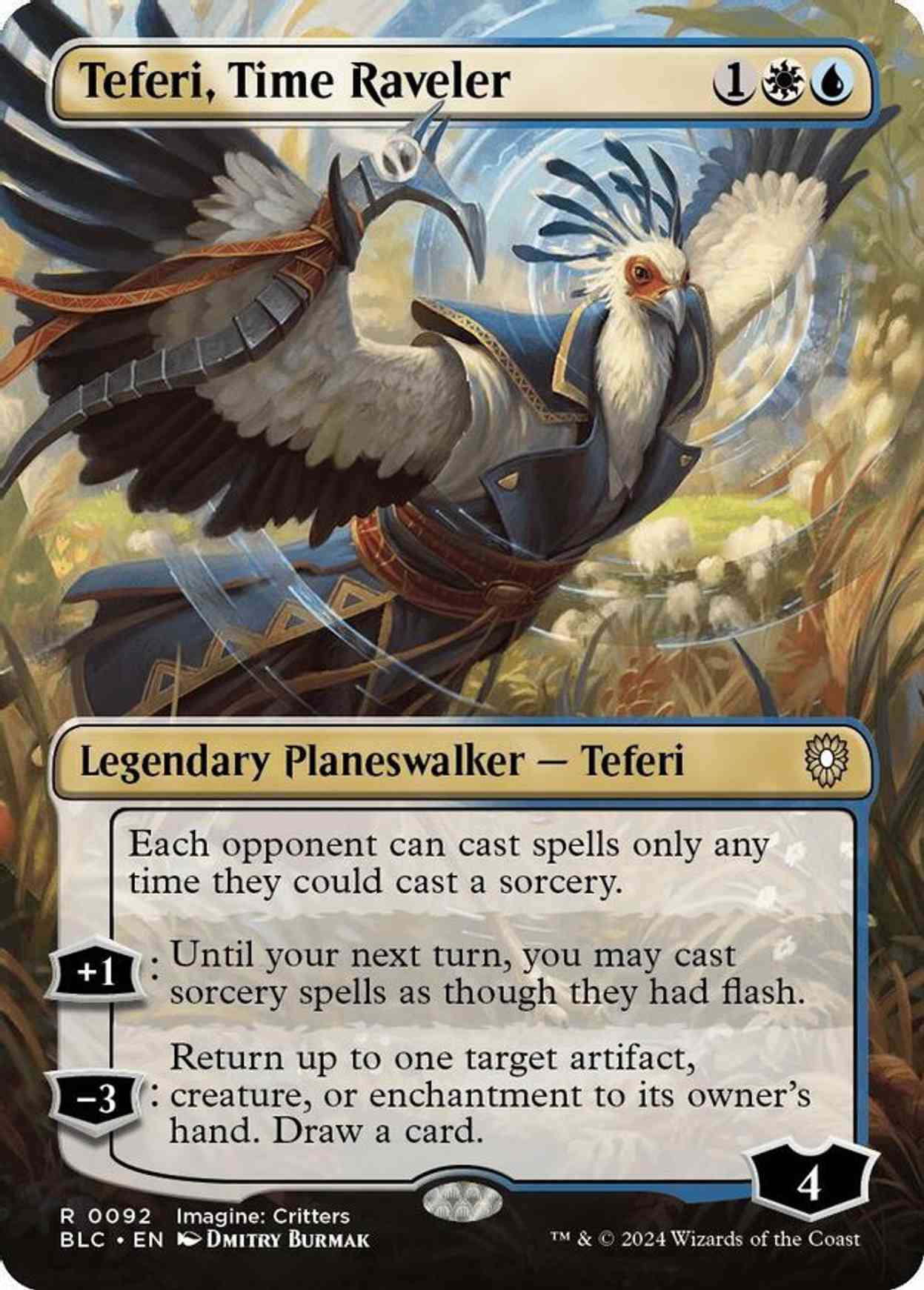 Teferi, Time Raveler (Borderless) magic card front