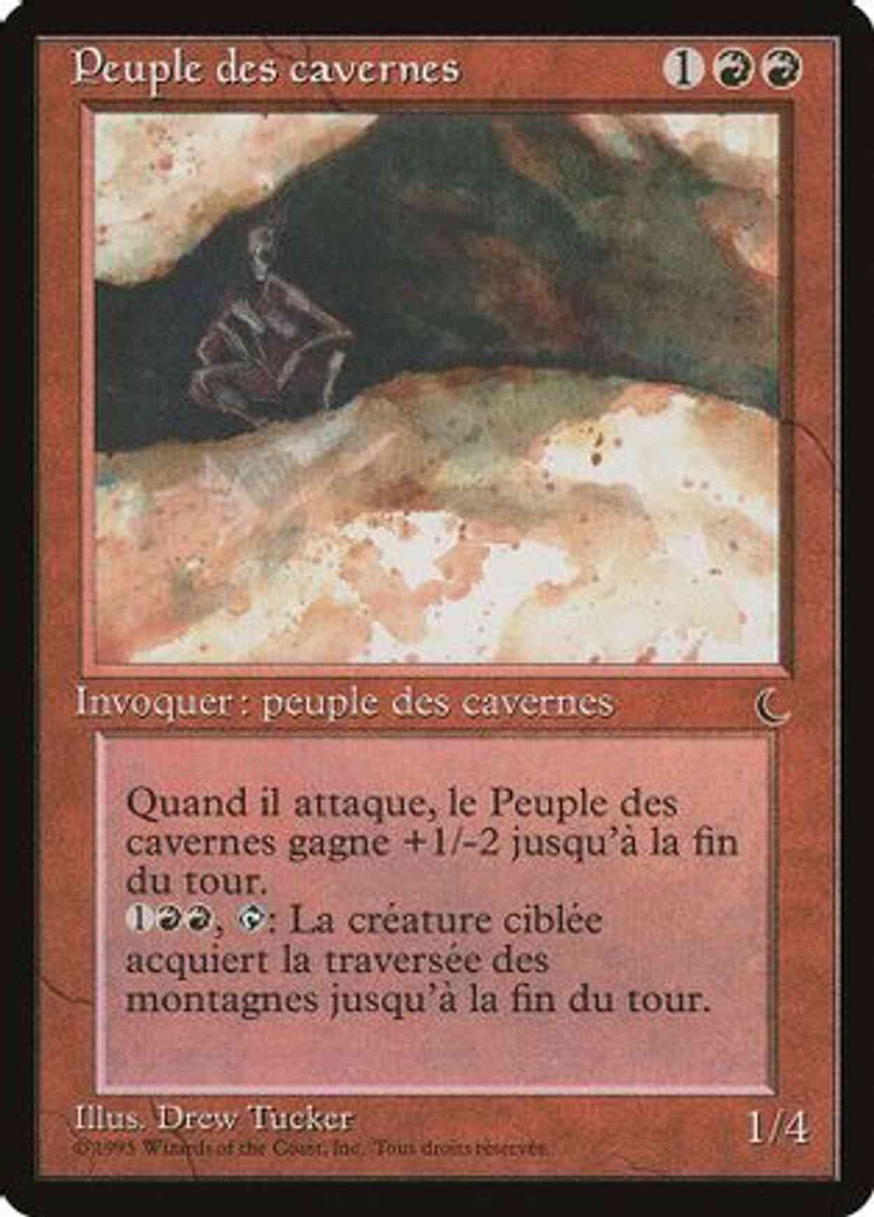Cave People (French) - "Peuple des cavernes" magic card front