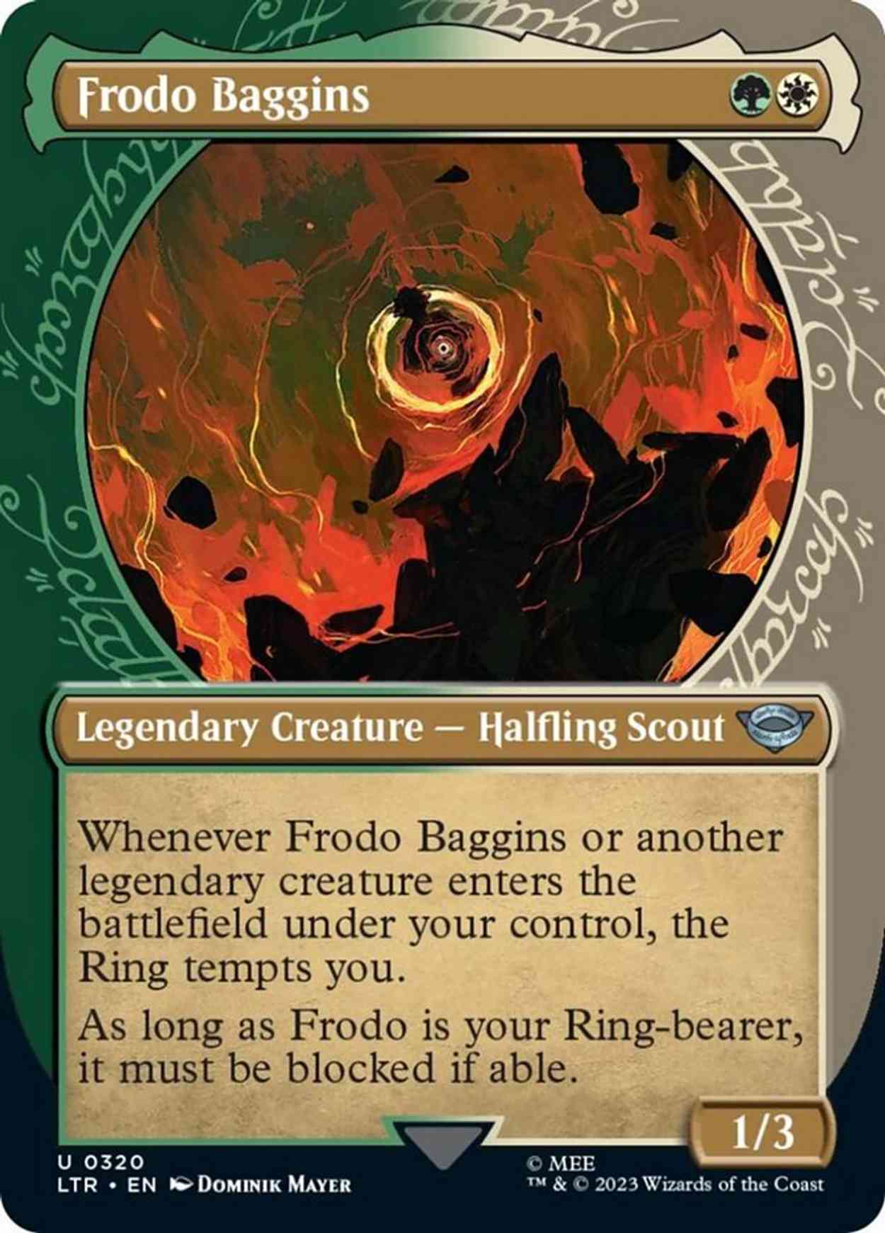 Frodo Baggins (Showcase) magic card front