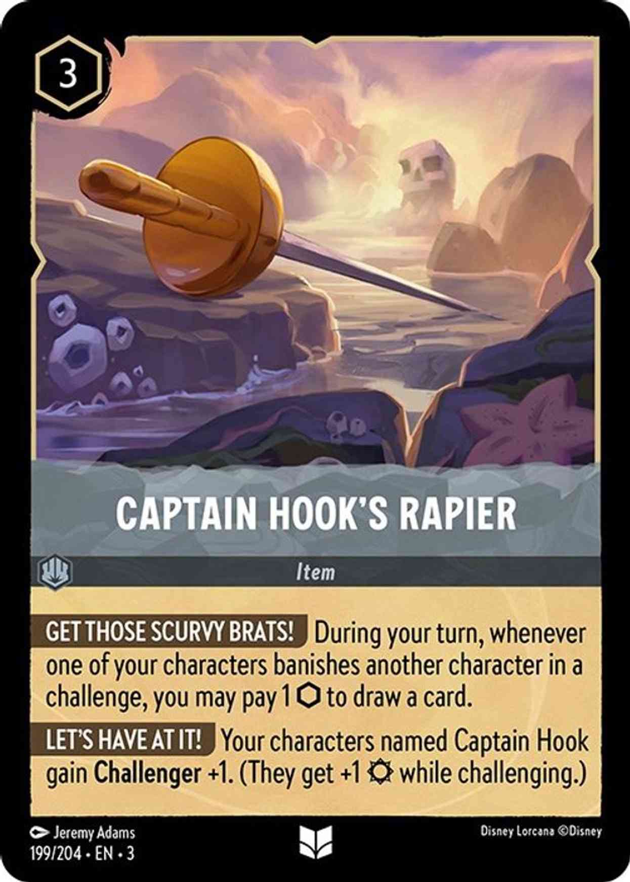 Captain Hook's Rapier magic card front