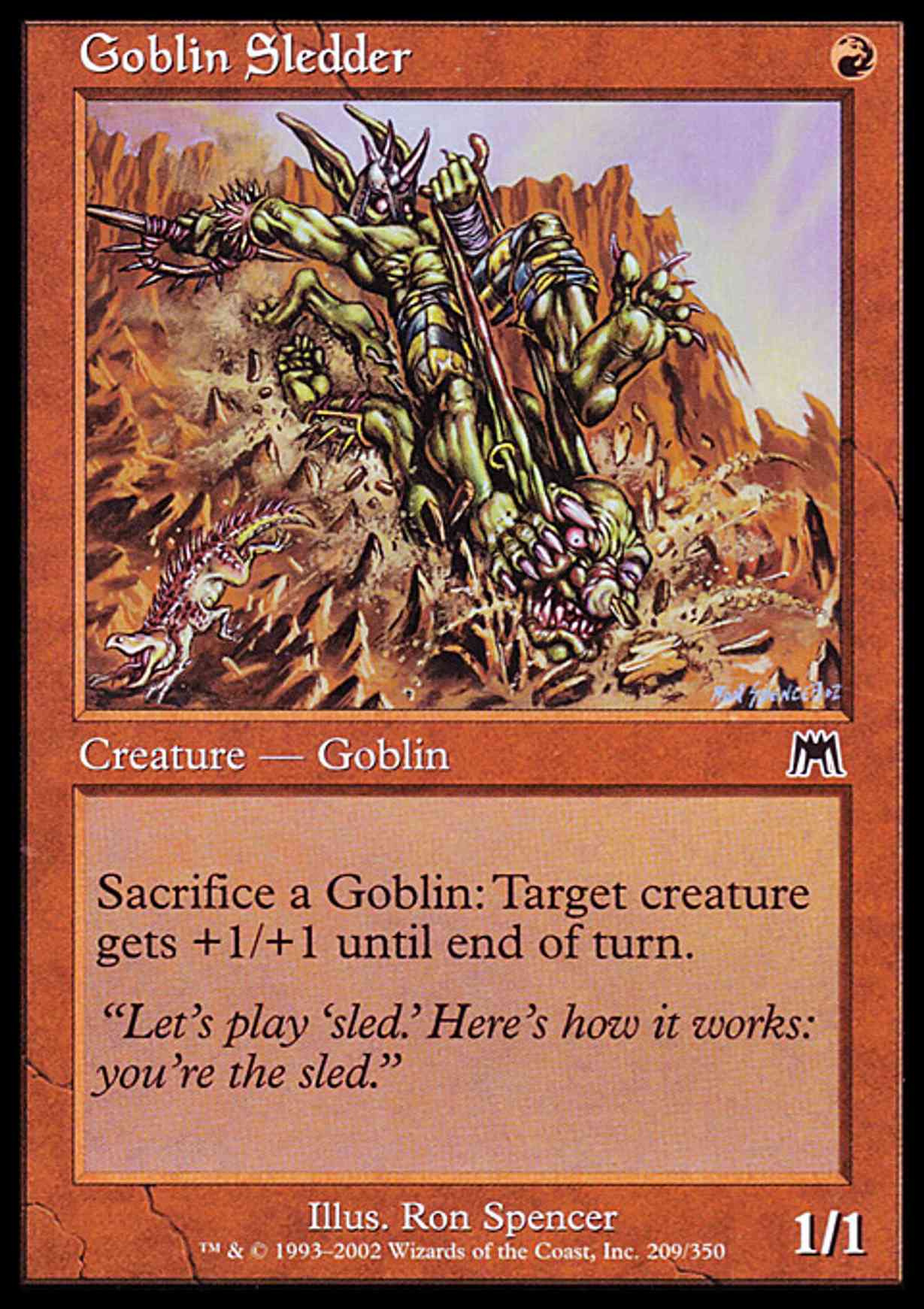 Goblin Sledder magic card front