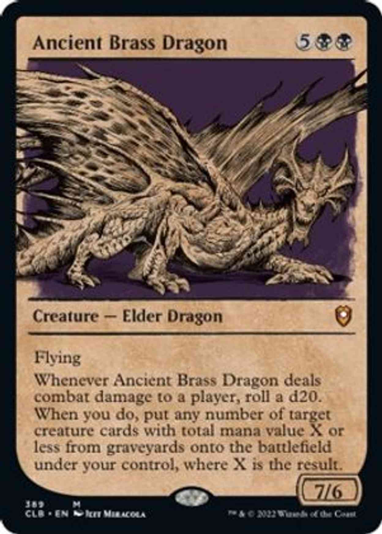 Ancient Brass Dragon (Showcase) magic card front