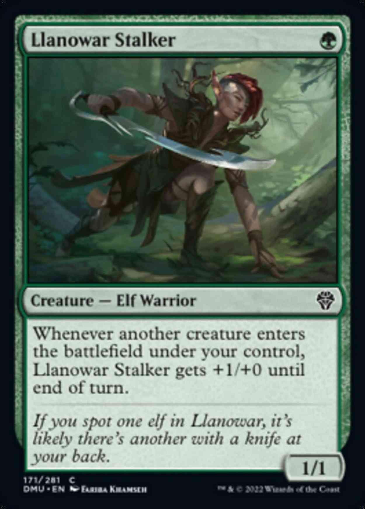Llanowar Stalker magic card front