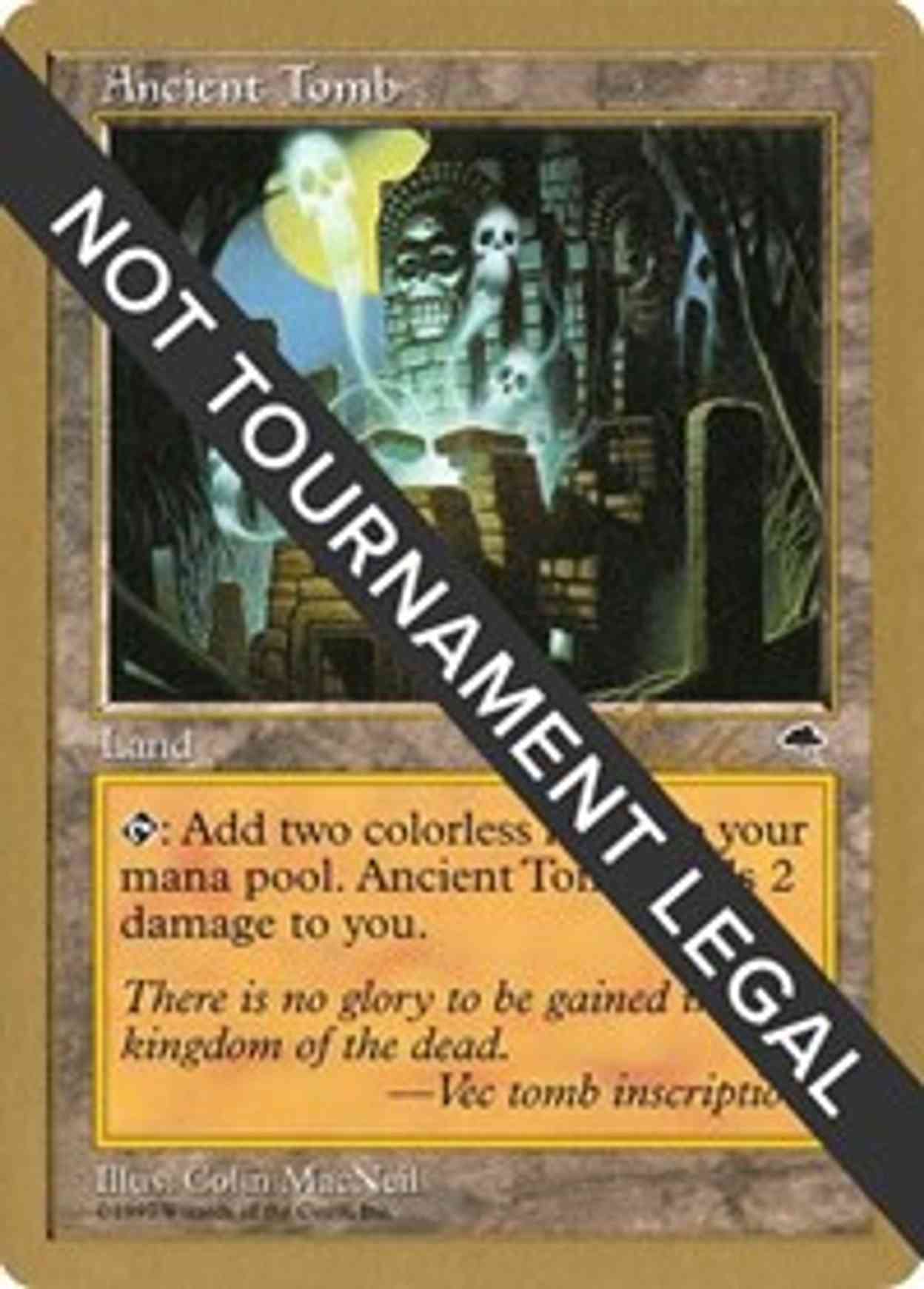 Ancient Tomb - 1999 Kai Budde (TMP) magic card front