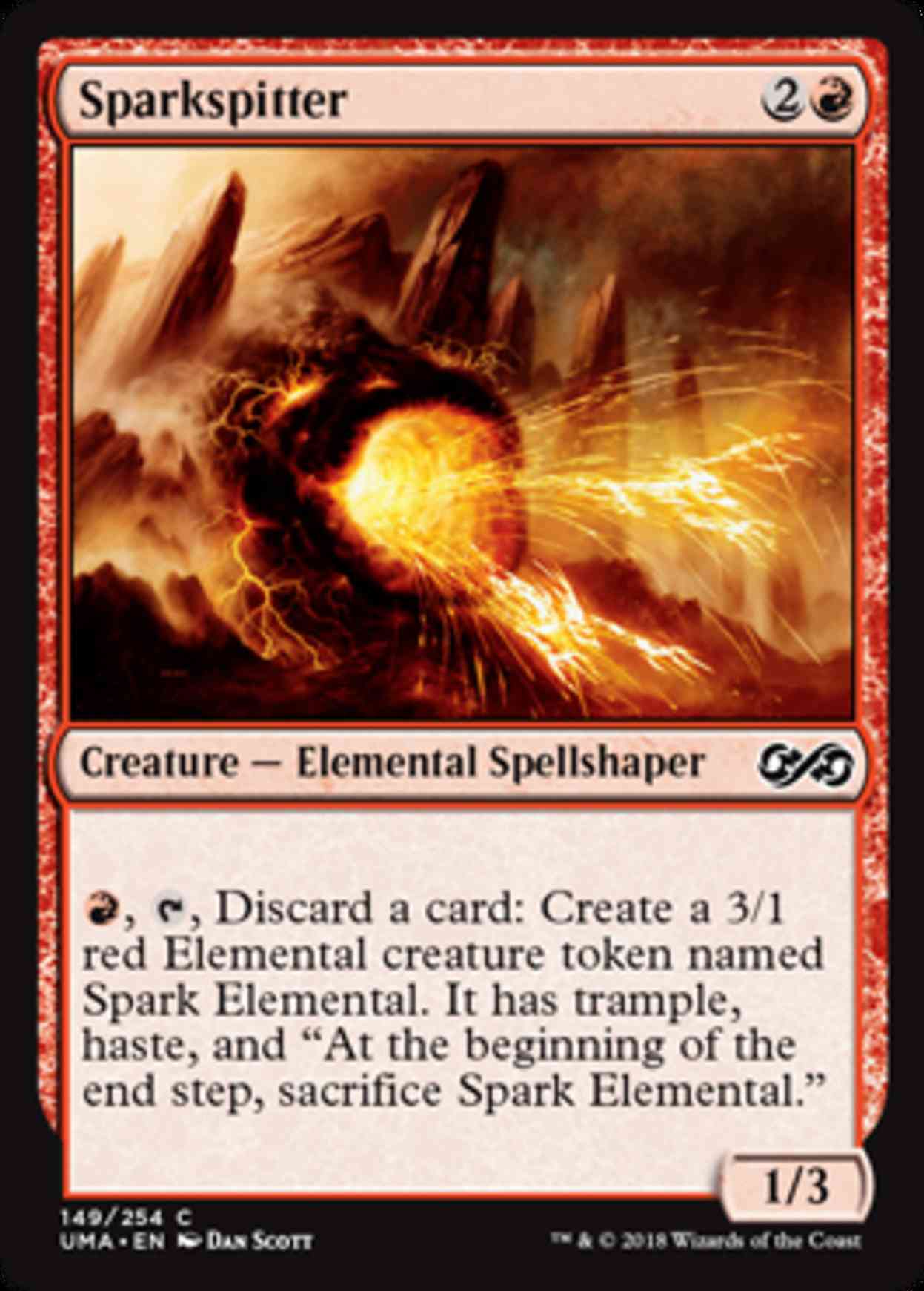 Sparkspitter magic card front
