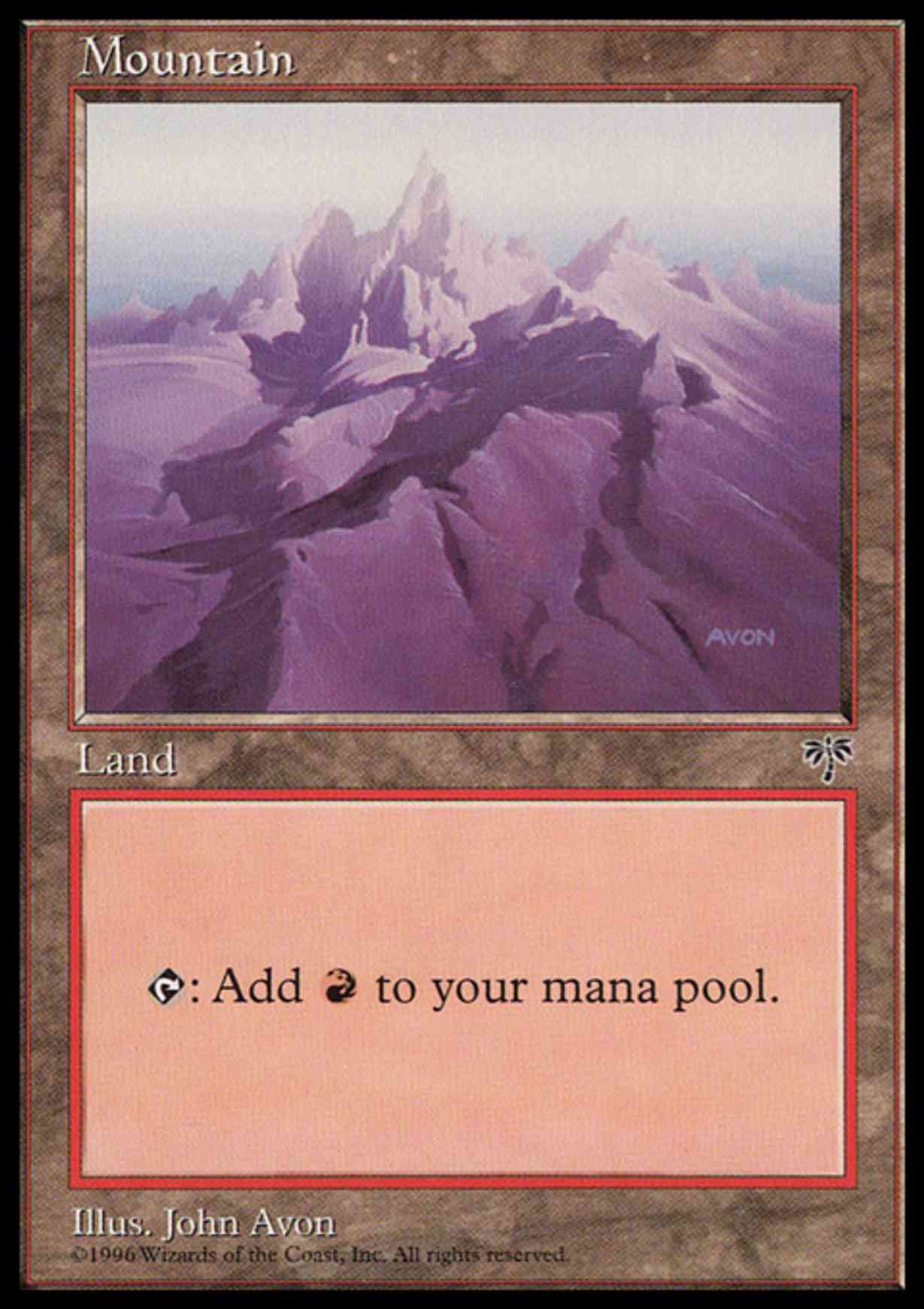 Mountain (Purple) magic card front
