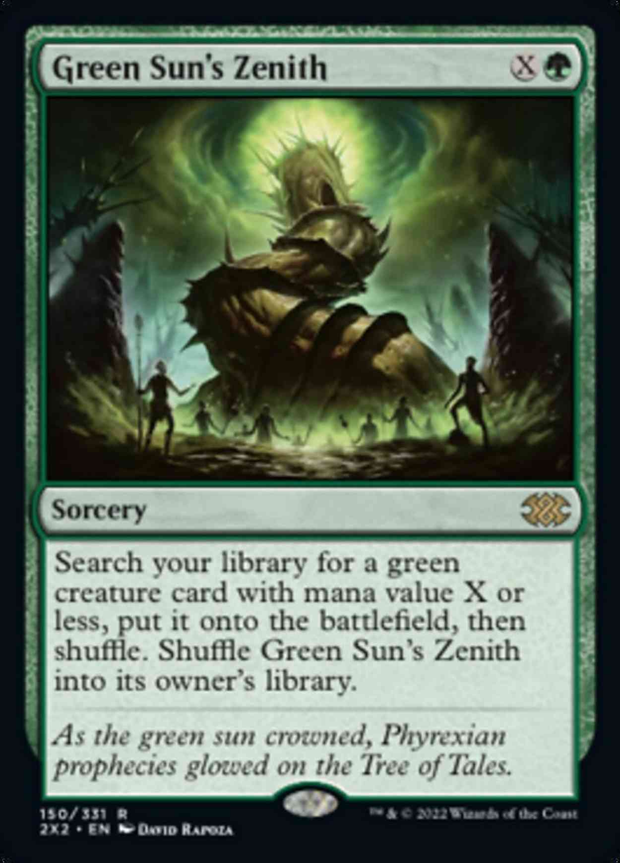 Green Sun's Zenith magic card front