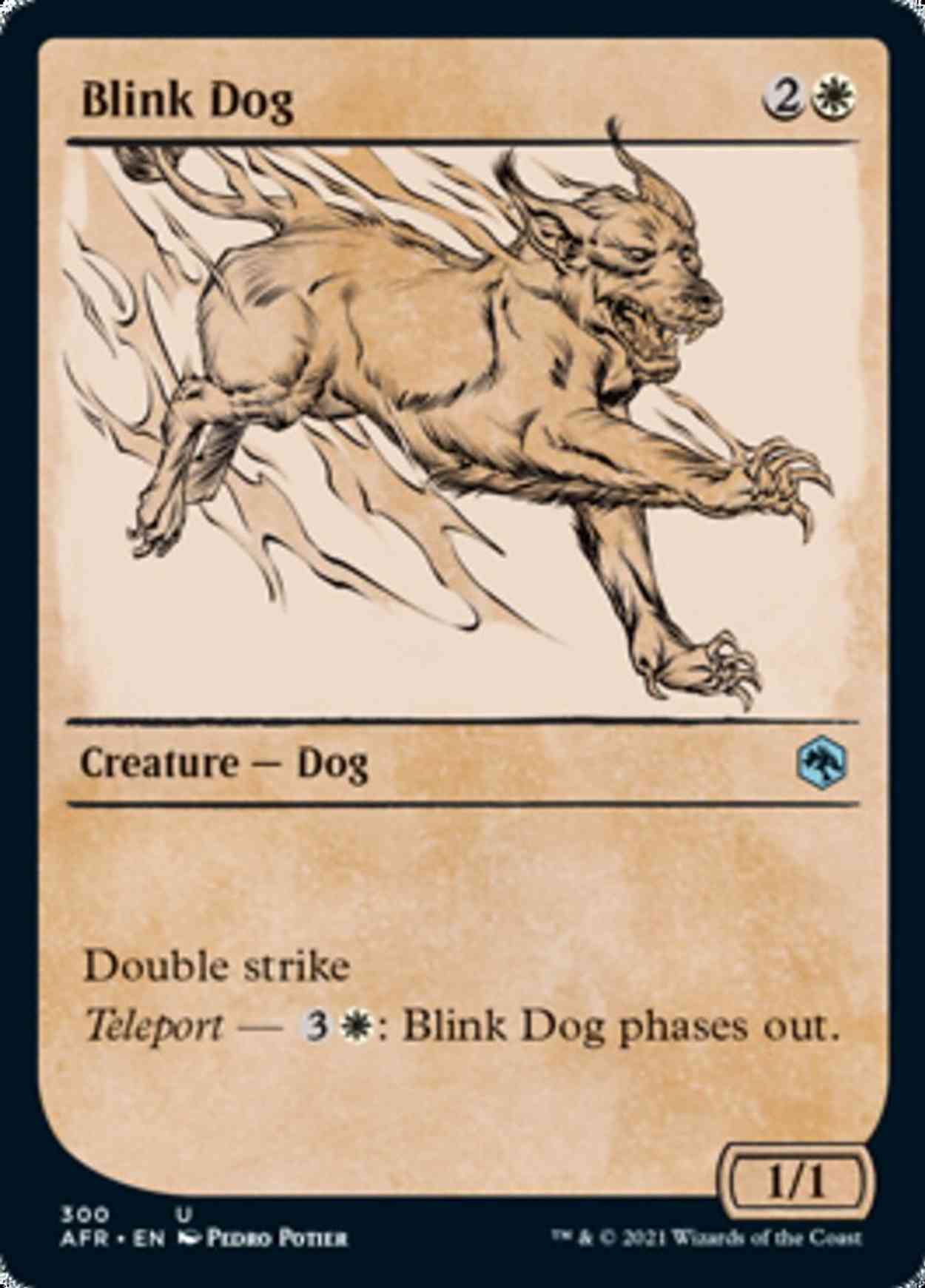 Blink Dog (Showcase) magic card front