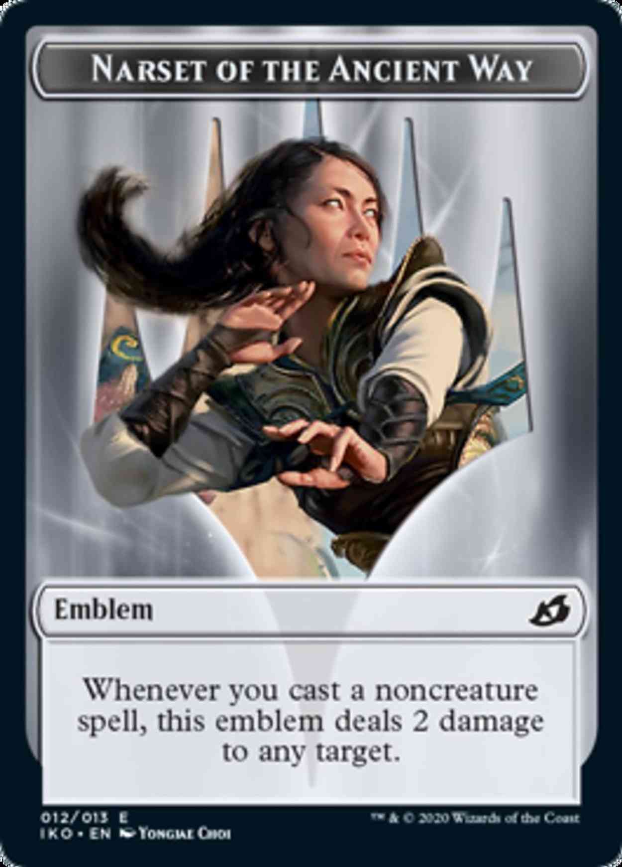 Emblem - Narset of the Ancient Way magic card front
