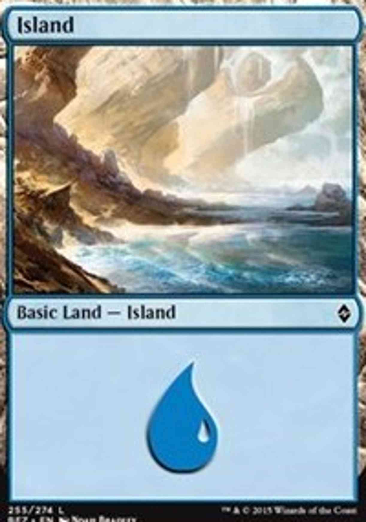 Island (255) magic card front